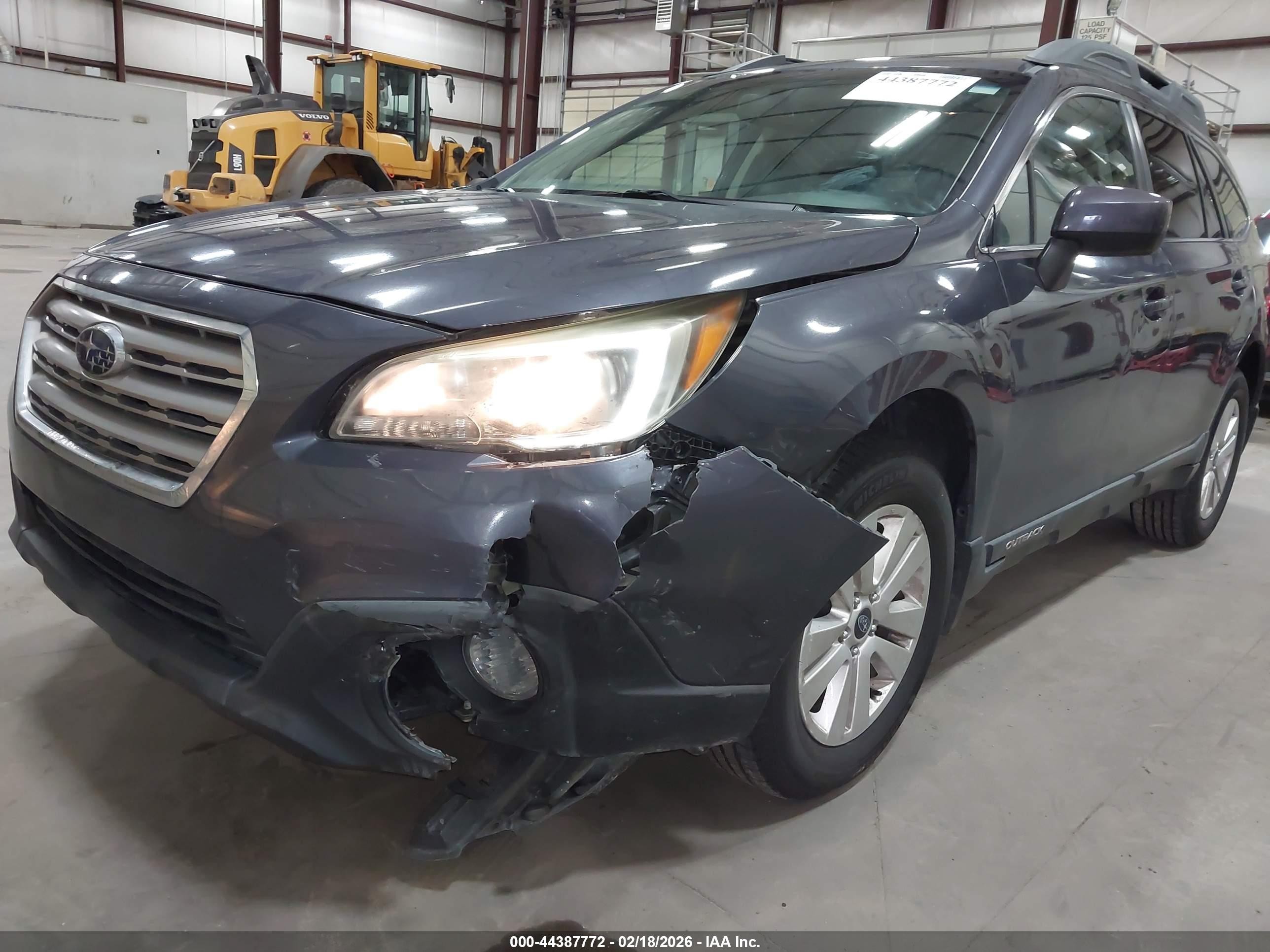 2015 Subaru Outback 2.5i Premium Blue vin: 4S4BSADC2F3244975