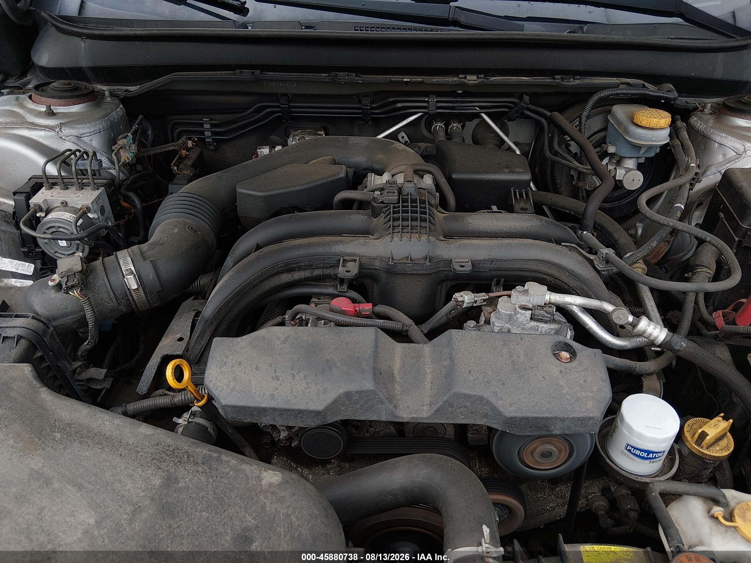 2015 Subaru Outback 2.5i Premium Серебряный vin: 4S4BSADC3F3212004