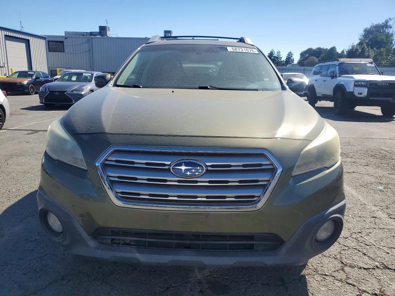 2015 Subaru Outback 2.5i Premium Green vin: 4S4BSADC3F3257380