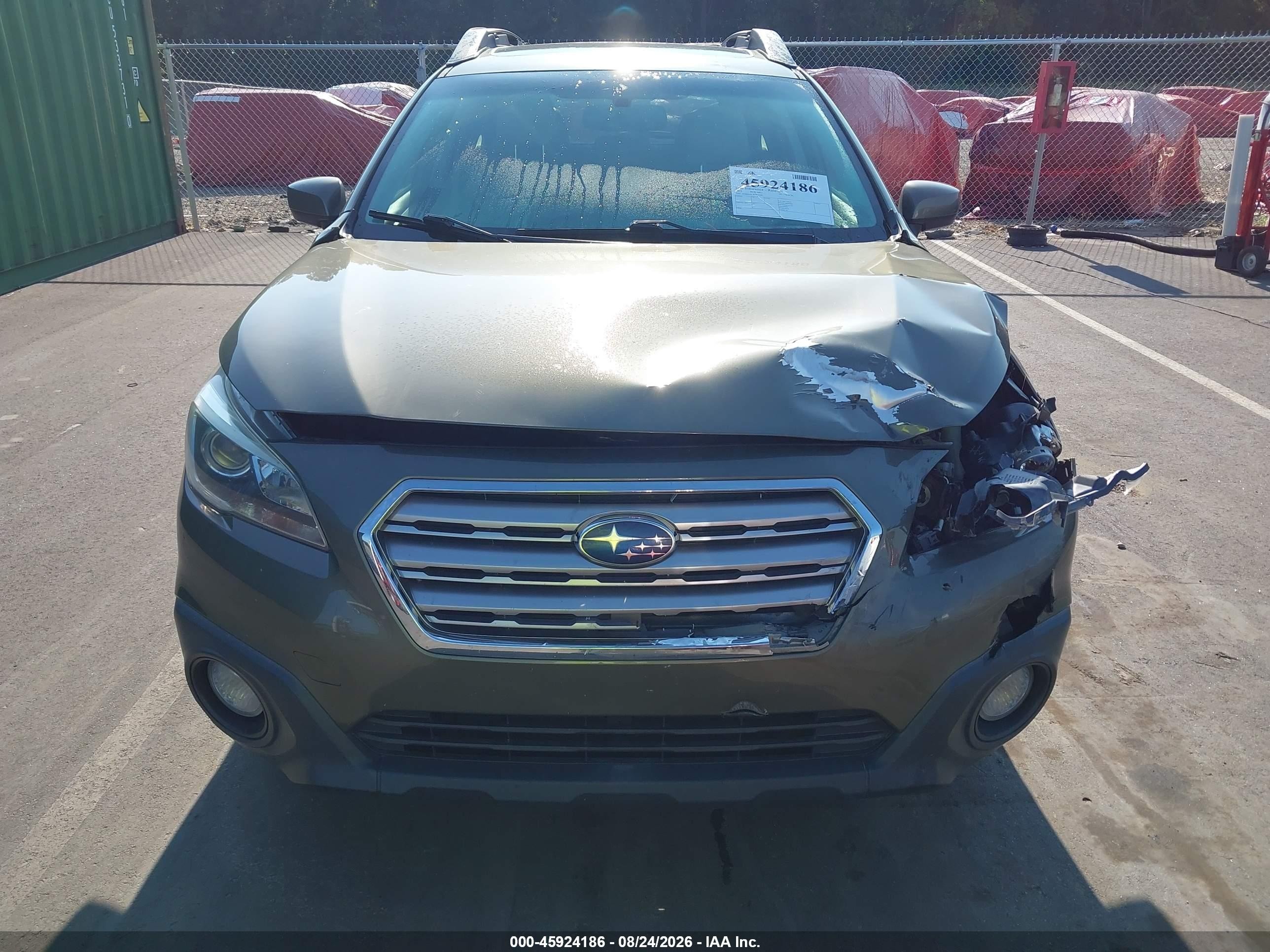2015 Subaru Outback 2.5i Premium Gray vin: 4S4BSADC5F3260202