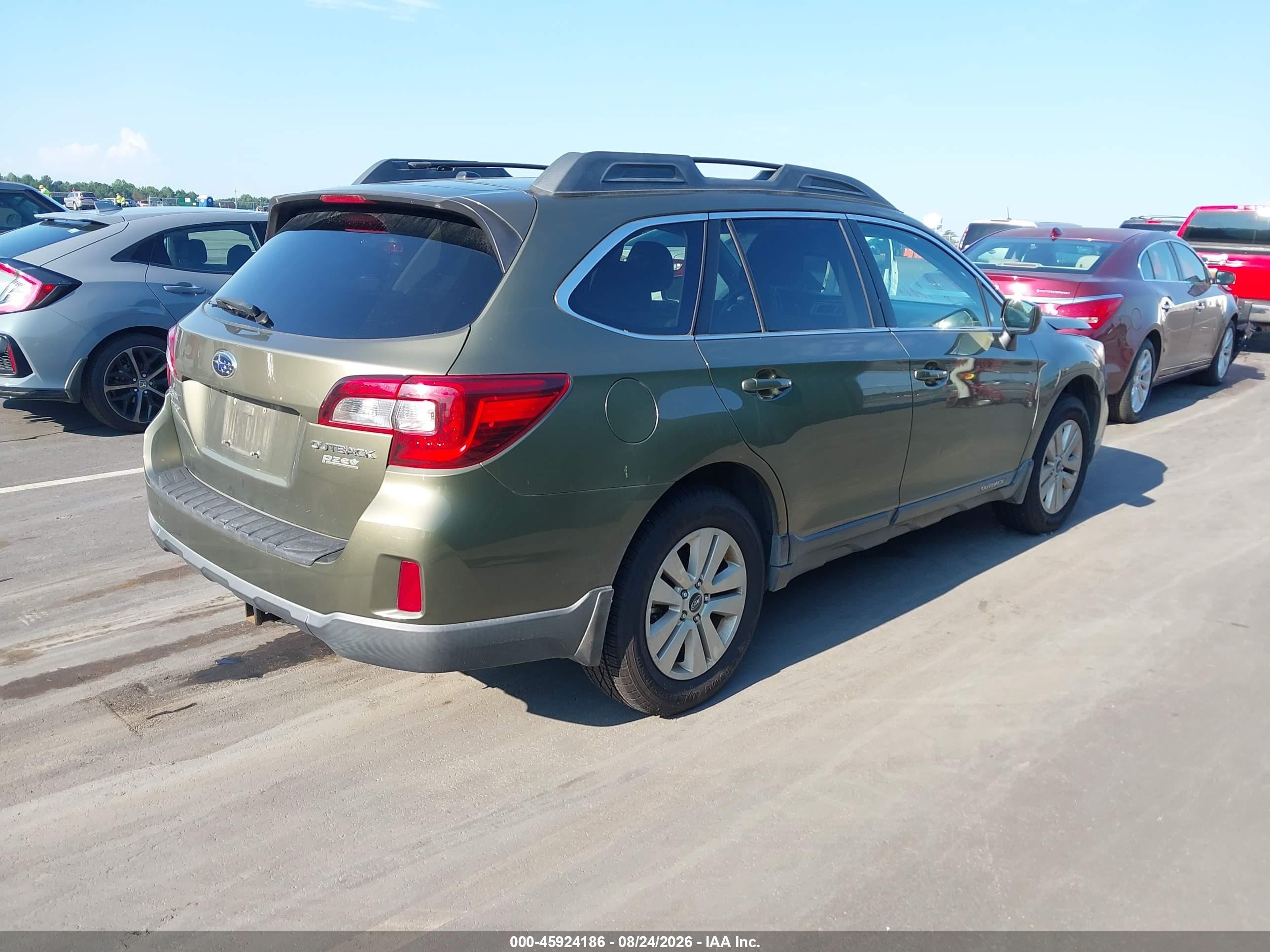 2015 Subaru Outback 2.5i Premium Gray vin: 4S4BSADC5F3260202