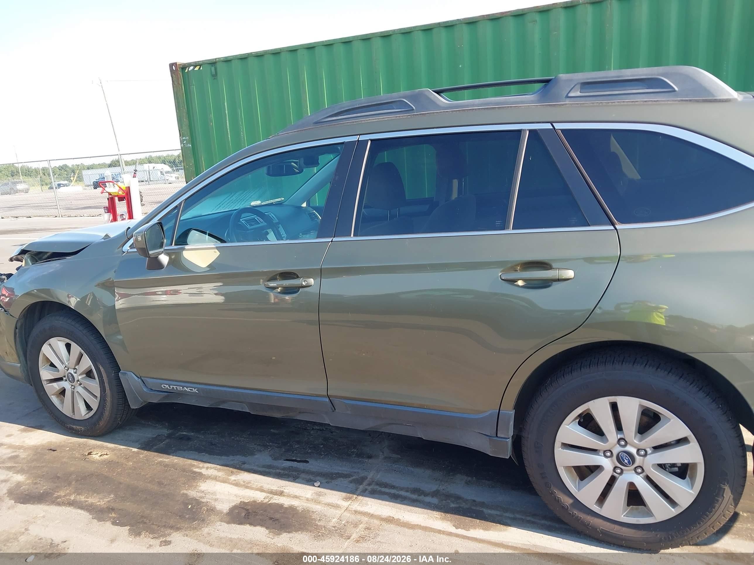 2015 Subaru Outback 2.5i Premium Gray vin: 4S4BSADC5F3260202