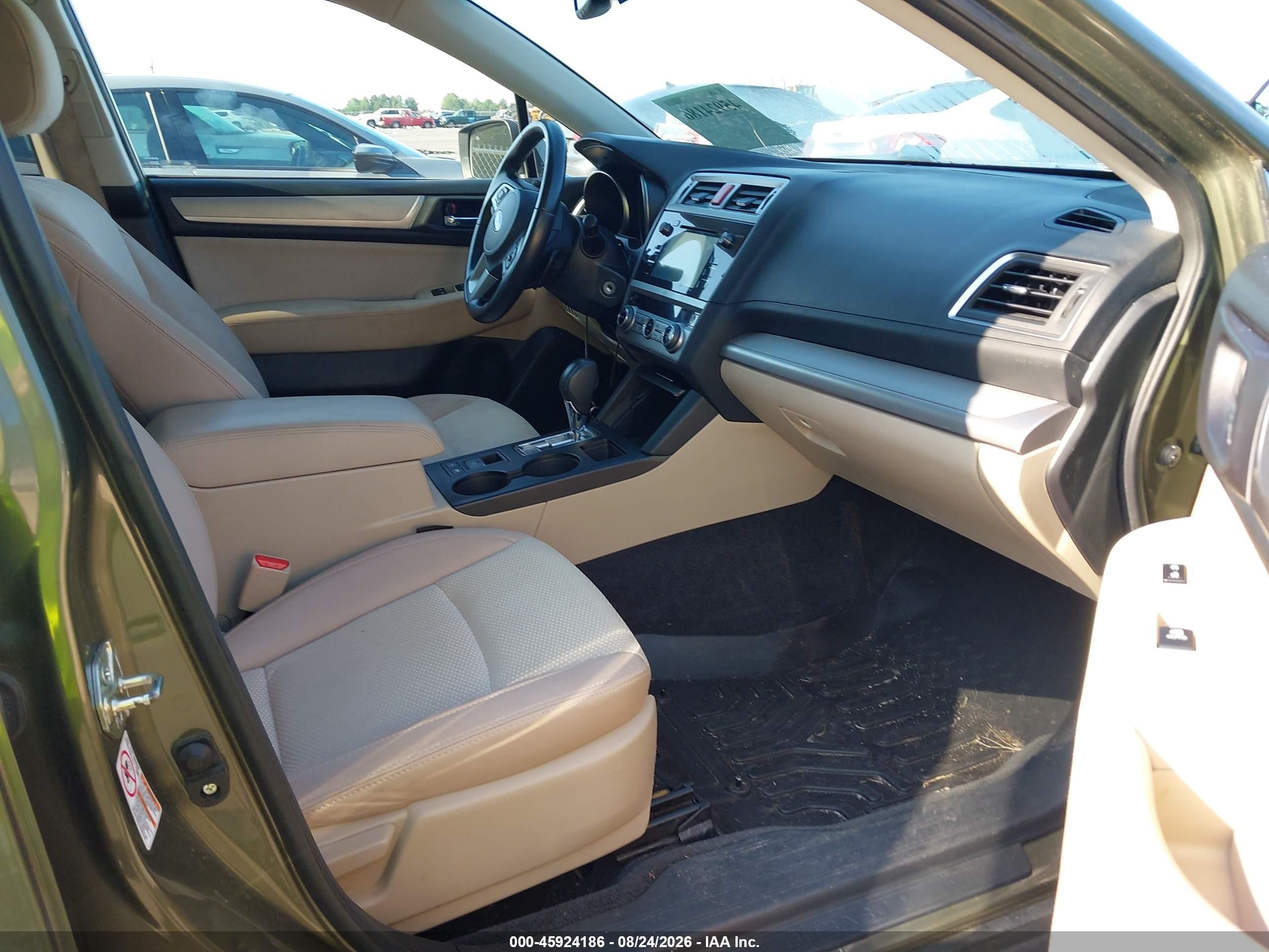 2015 Subaru Outback 2.5i Premium Gray vin: 4S4BSADC5F3260202