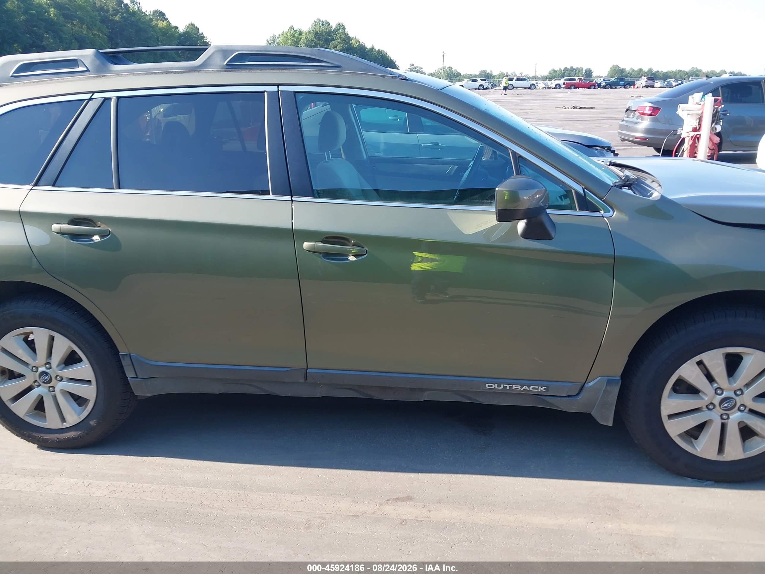 2015 Subaru Outback 2.5i Premium Gray vin: 4S4BSADC5F3260202
