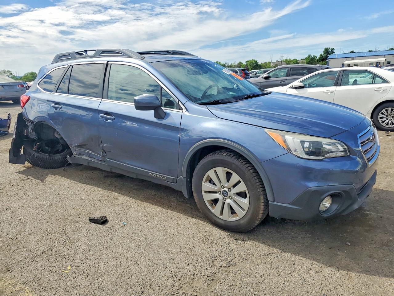 2017 Subaru Outback 2.5i Premium Blue vin: 4S4BSADC5H3327366