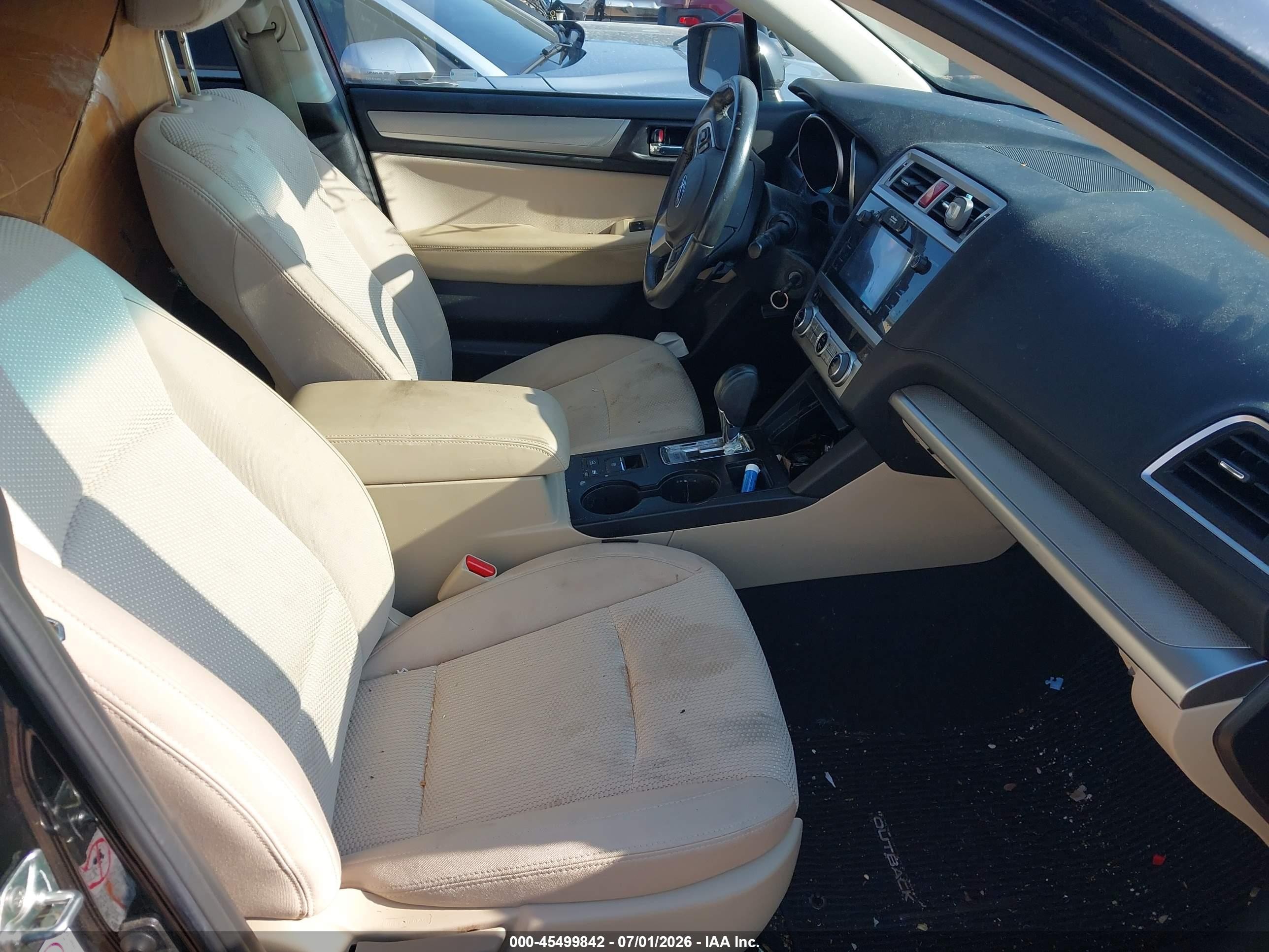 2017 Subaru Outback 2.5i Premium Black vin: 4S4BSADC5H3419920