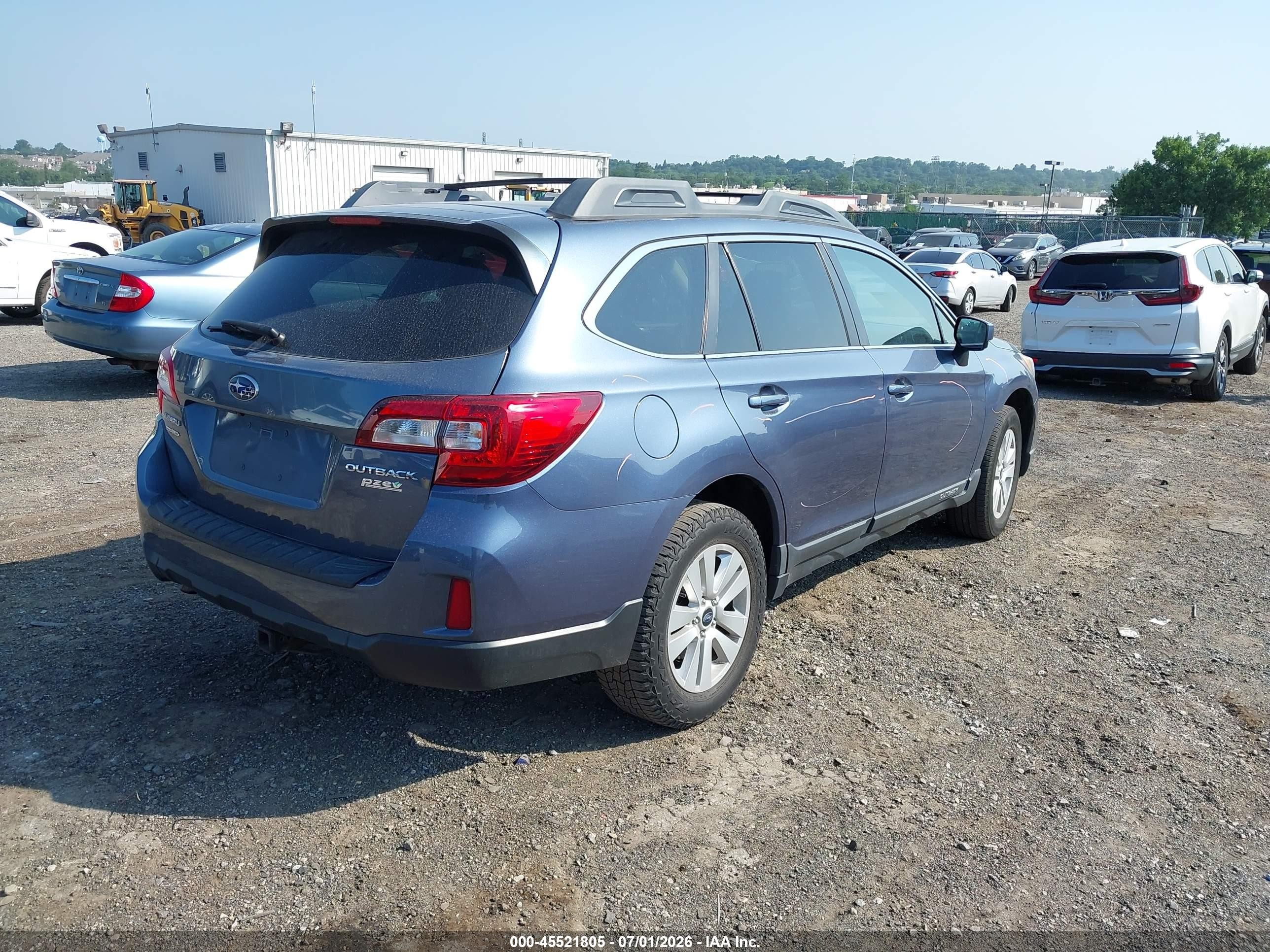 2015 Subaru Outback 2.5i Premium Blue vin: 4S4BSADC6F3272536