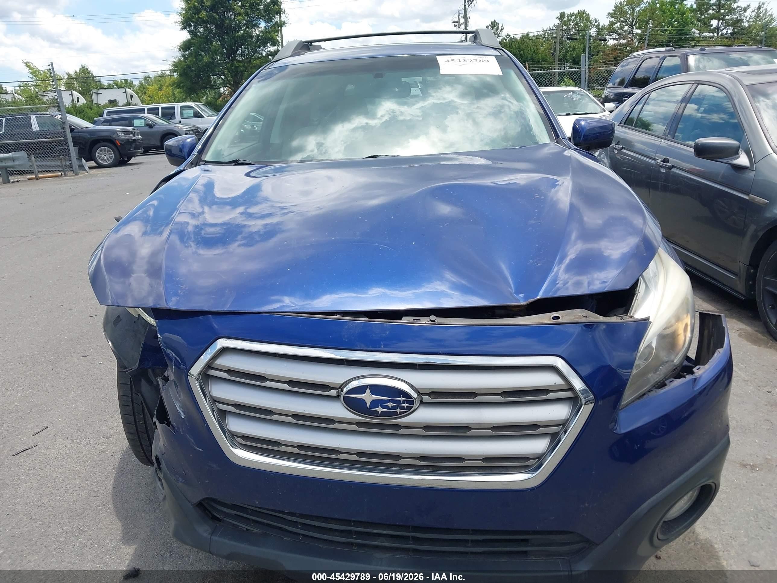 2015 Subaru Outback 2.5i Premium Синий vin: 4S4BSADC7F3228769