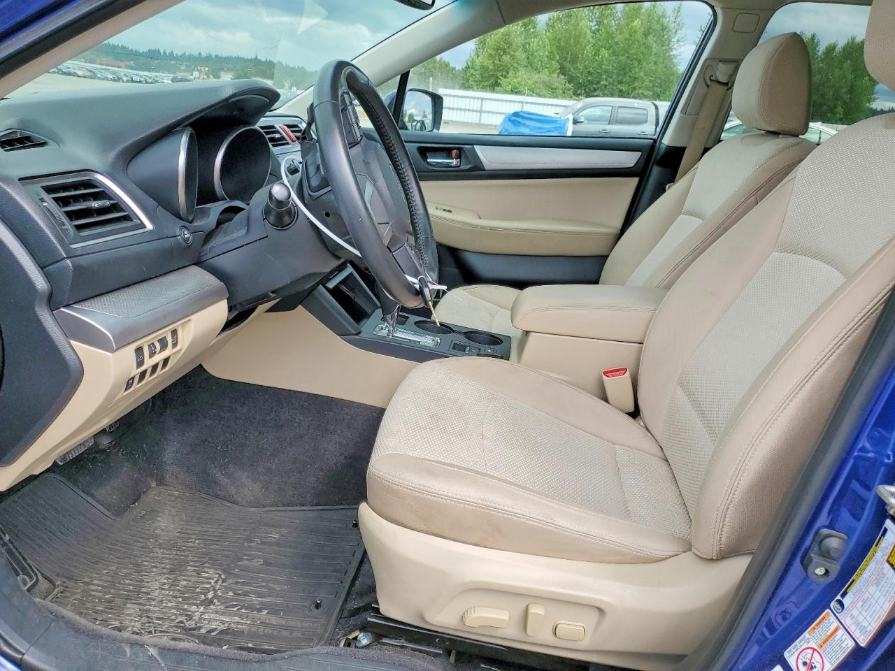 2015 Subaru Outback 2.5i Premium Blue vin: 4S4BSADC7F3237178