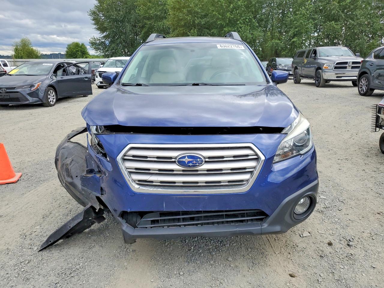 2015 Subaru Outback 2.5i Premium Blue vin: 4S4BSADC7F3237178