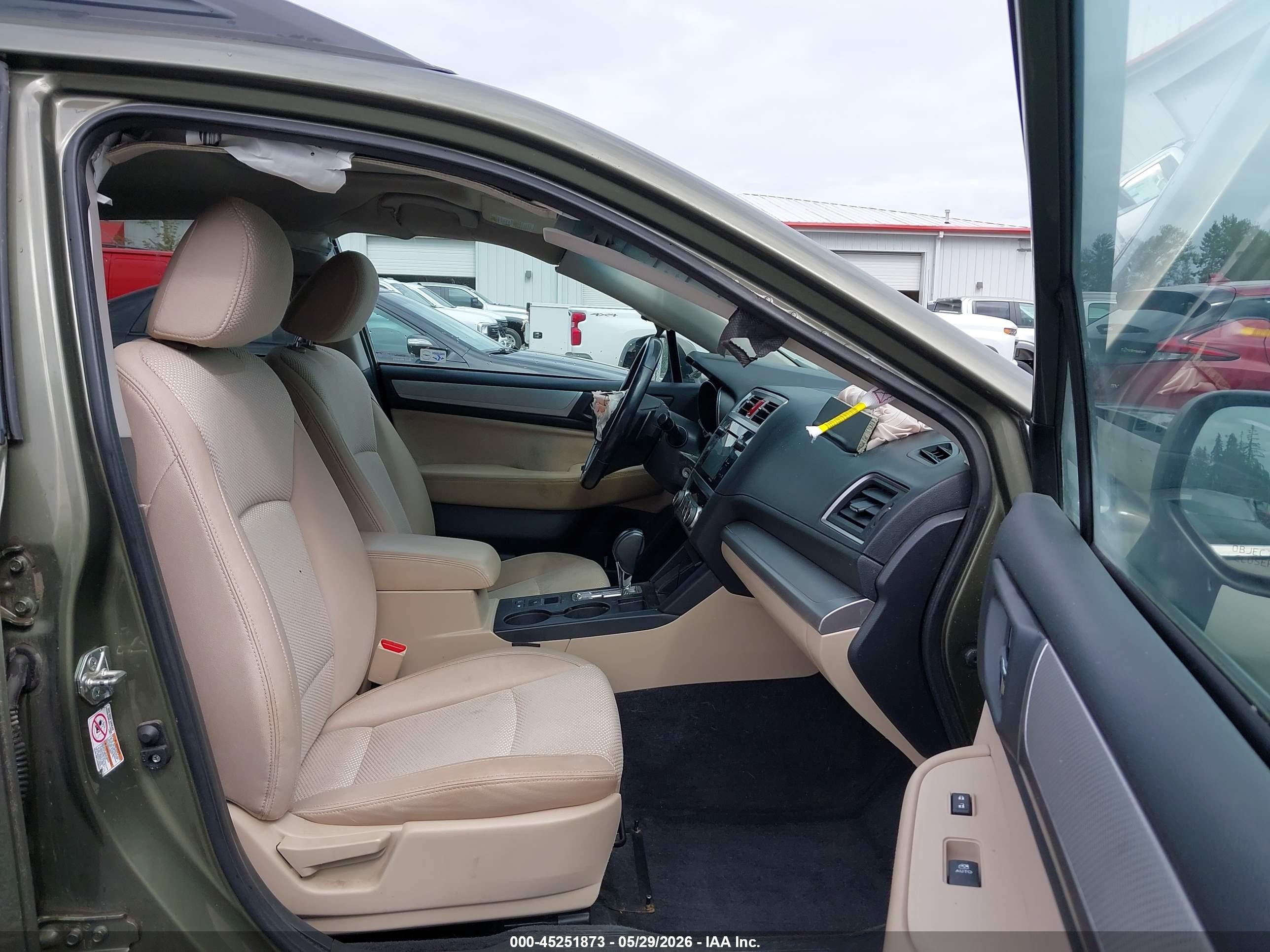 2015 Subaru Outback 2.5i Premium Green vin: 4S4BSADC8F3259724