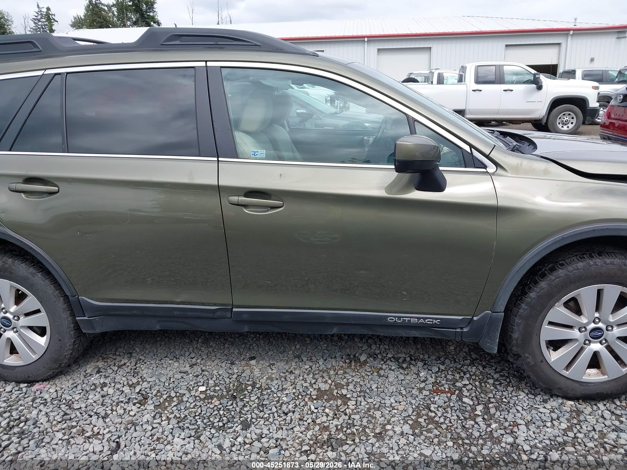 2015 Subaru Outback 2.5i Premium Green vin: 4S4BSADC8F3259724