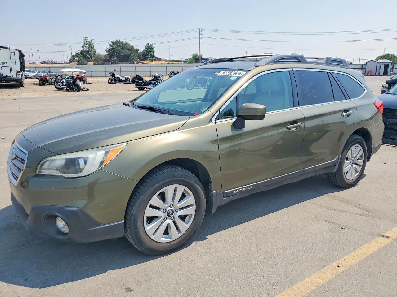2015 Subaru Outback 2.5i Premium Зеленый vin: 4S4BSADCXF3240799