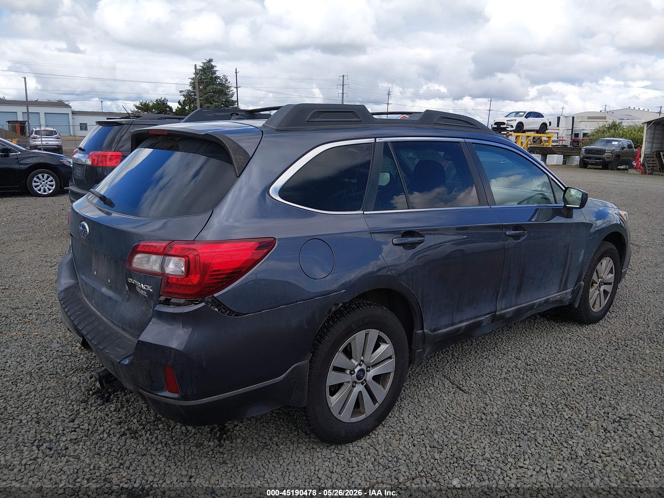 2015 Subaru Outback 2.5i Premium Blue vin: 4S4BSADCXF3258039