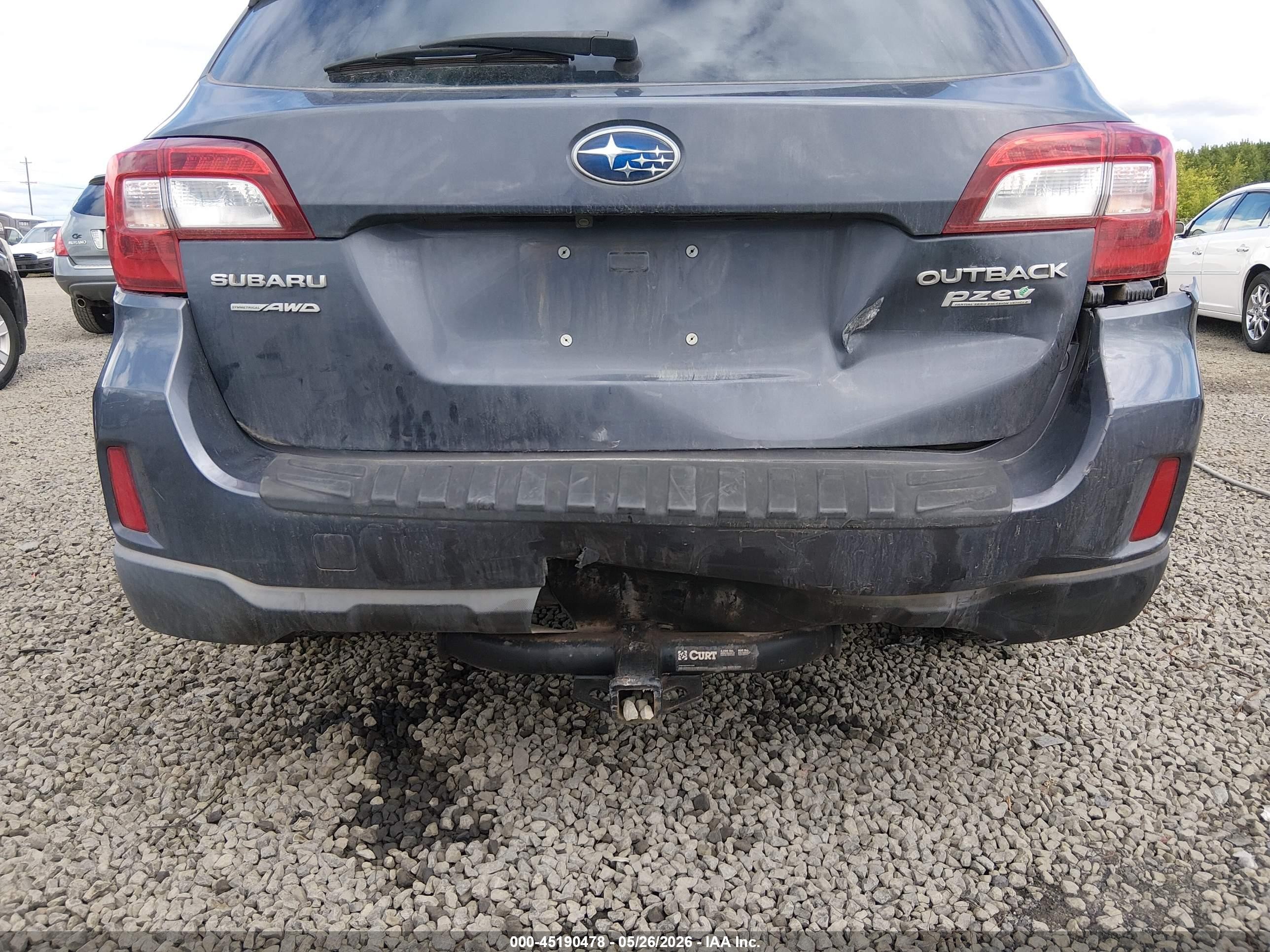 2015 Subaru Outback 2.5i Premium Blue vin: 4S4BSADCXF3258039