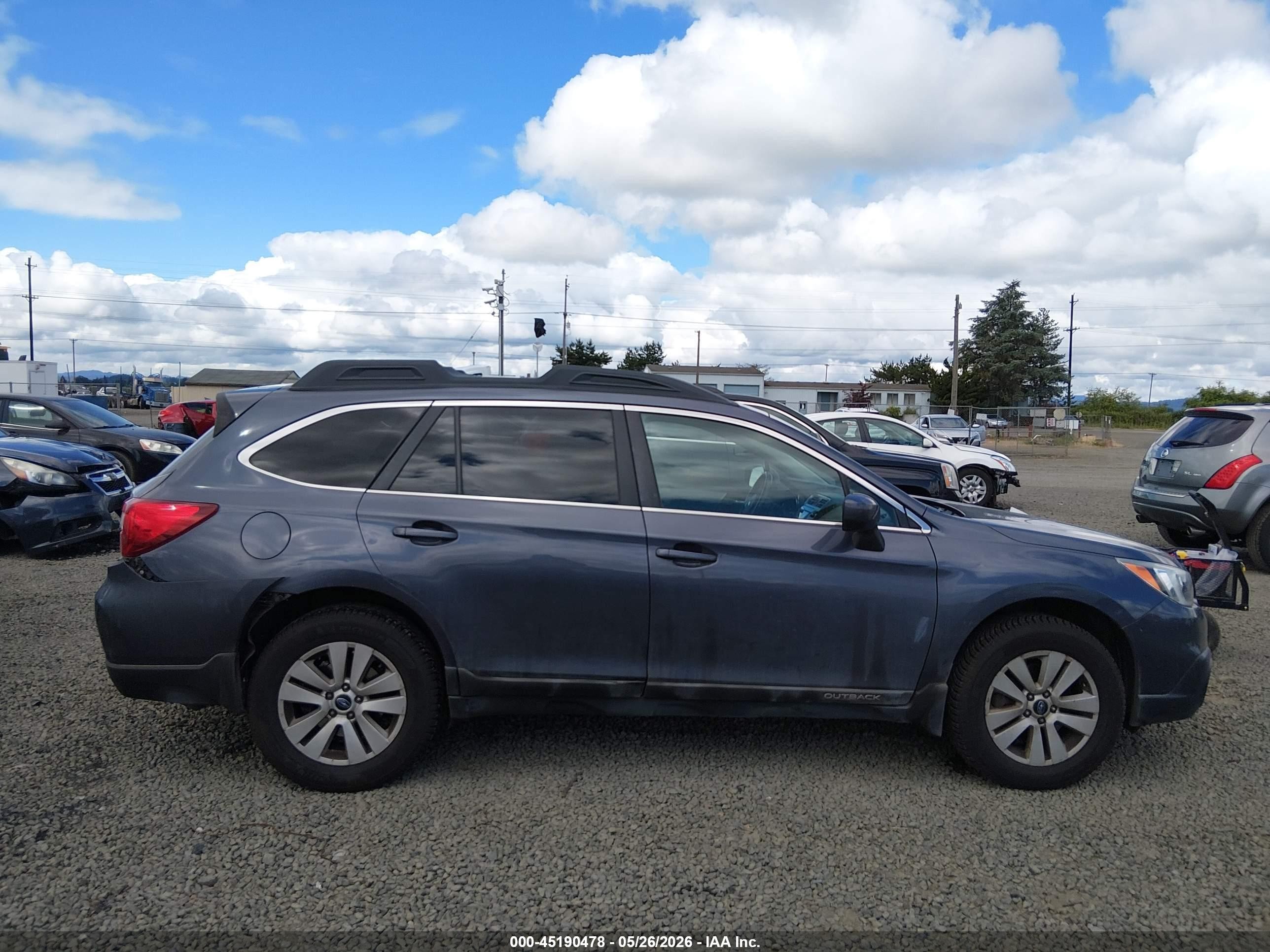 2015 Subaru Outback 2.5i Premium Blue vin: 4S4BSADCXF3258039