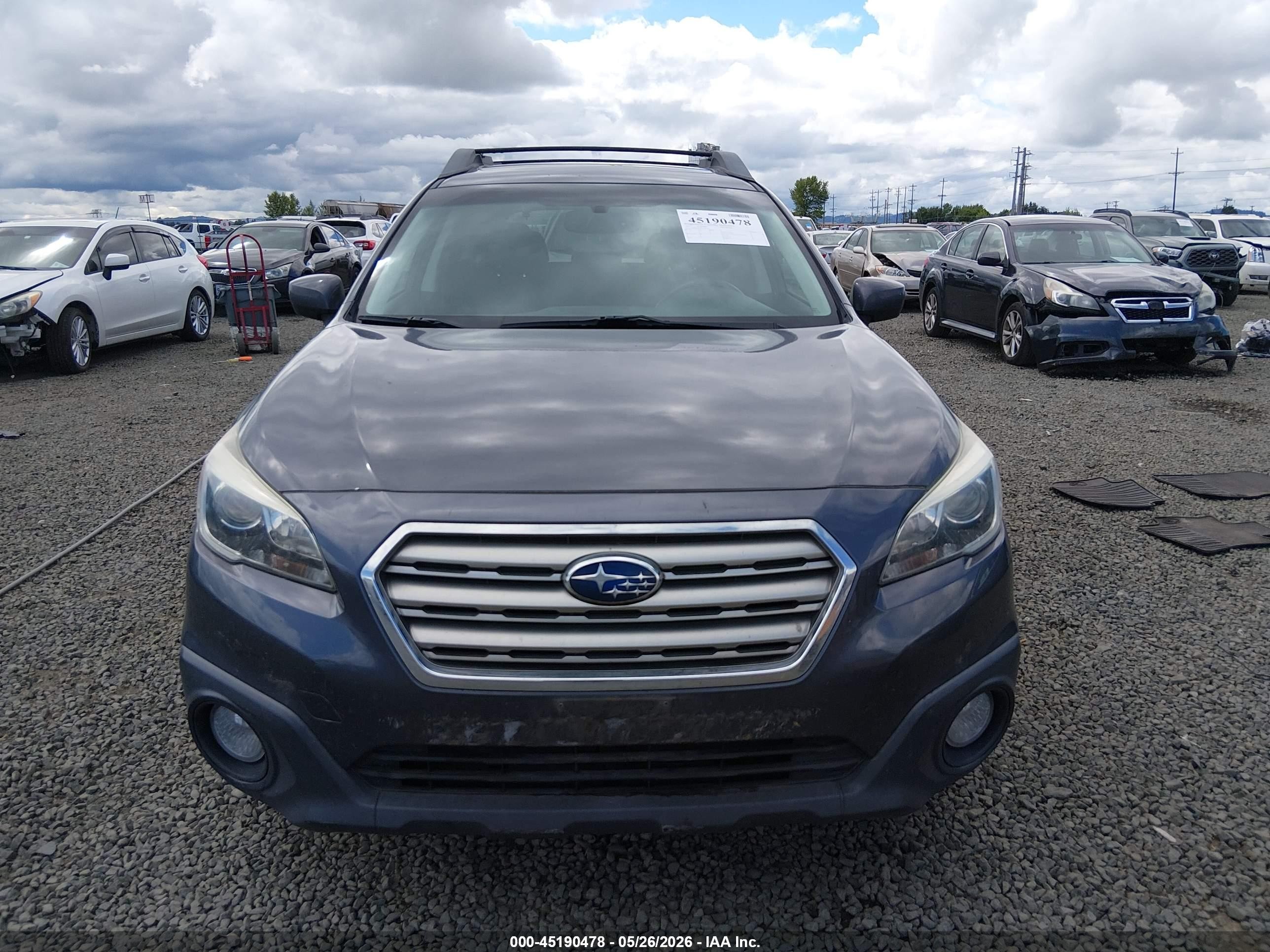 2015 Subaru Outback 2.5i Premium Blue vin: 4S4BSADCXF3258039