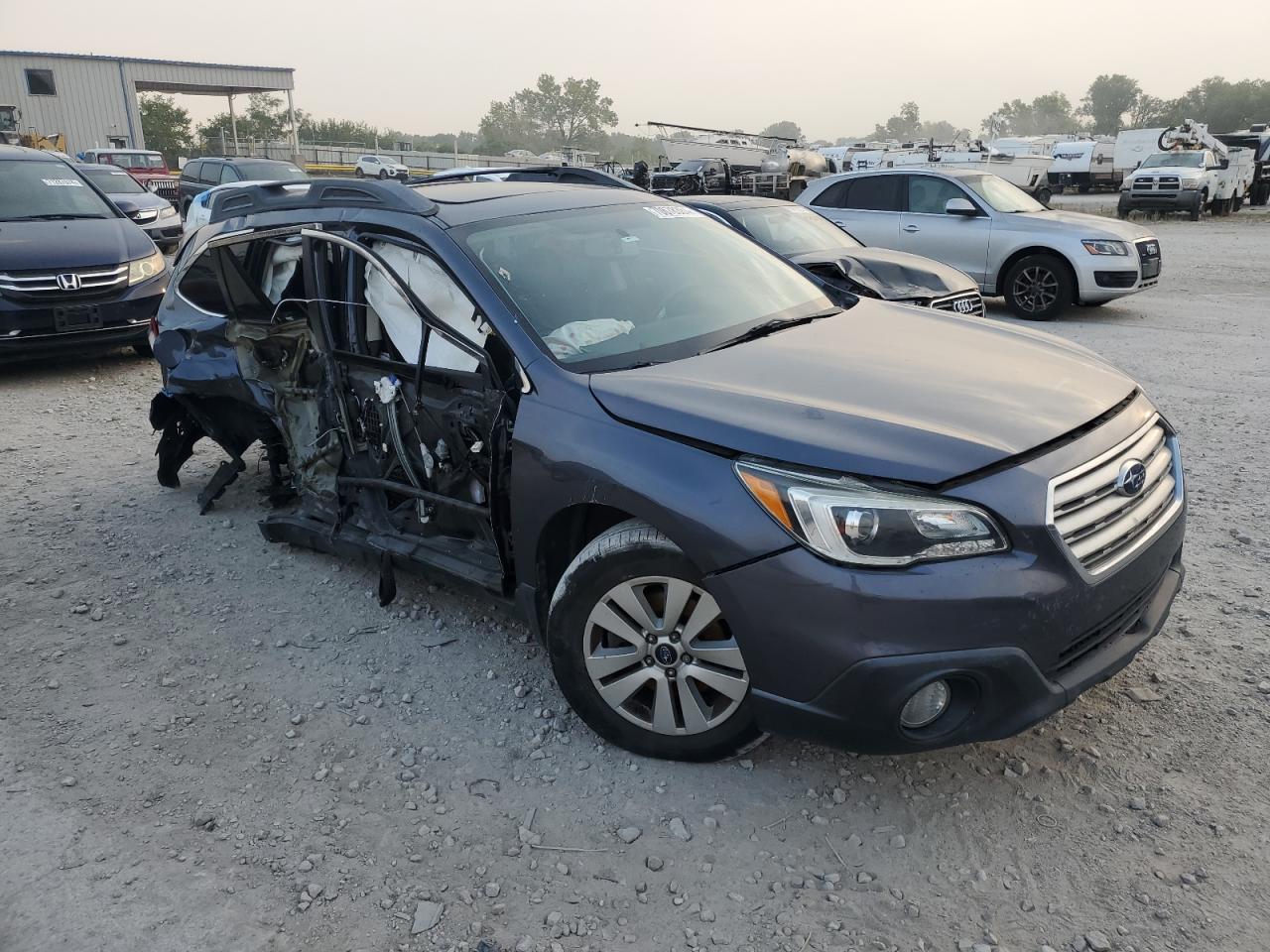 2017 Subaru Outback 2.5i Premium Blue vin: 4S4BSADCXH3200550