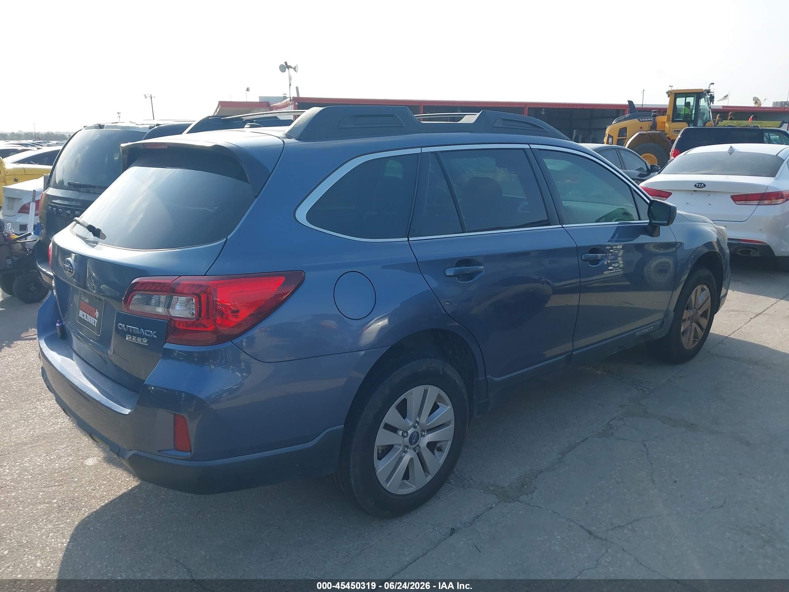 2015 Subaru Outback 2.5i Premium Blue vin: 4S4BSAEC3F3224619