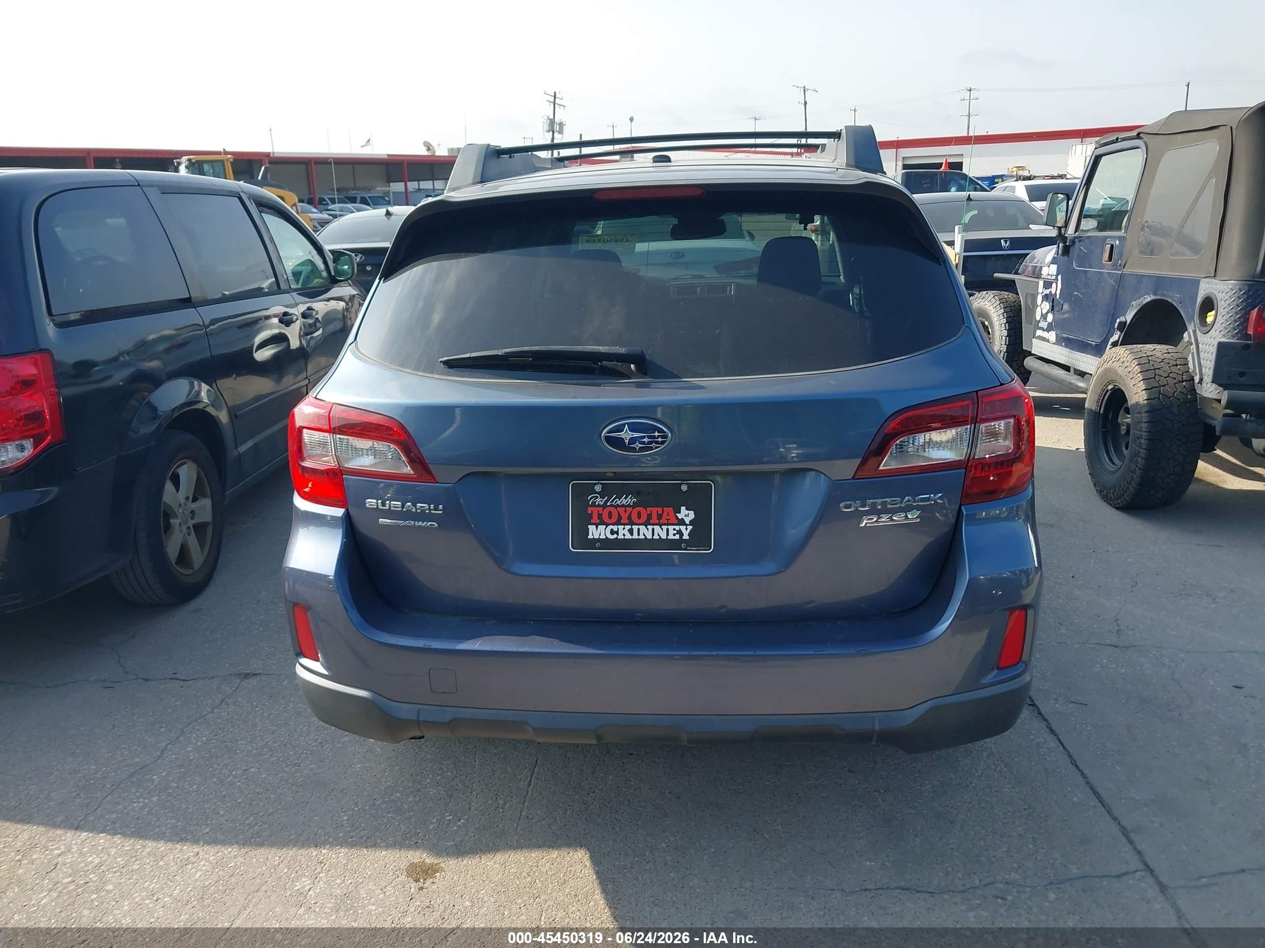 2015 Subaru Outback 2.5i Premium Blue vin: 4S4BSAEC3F3224619