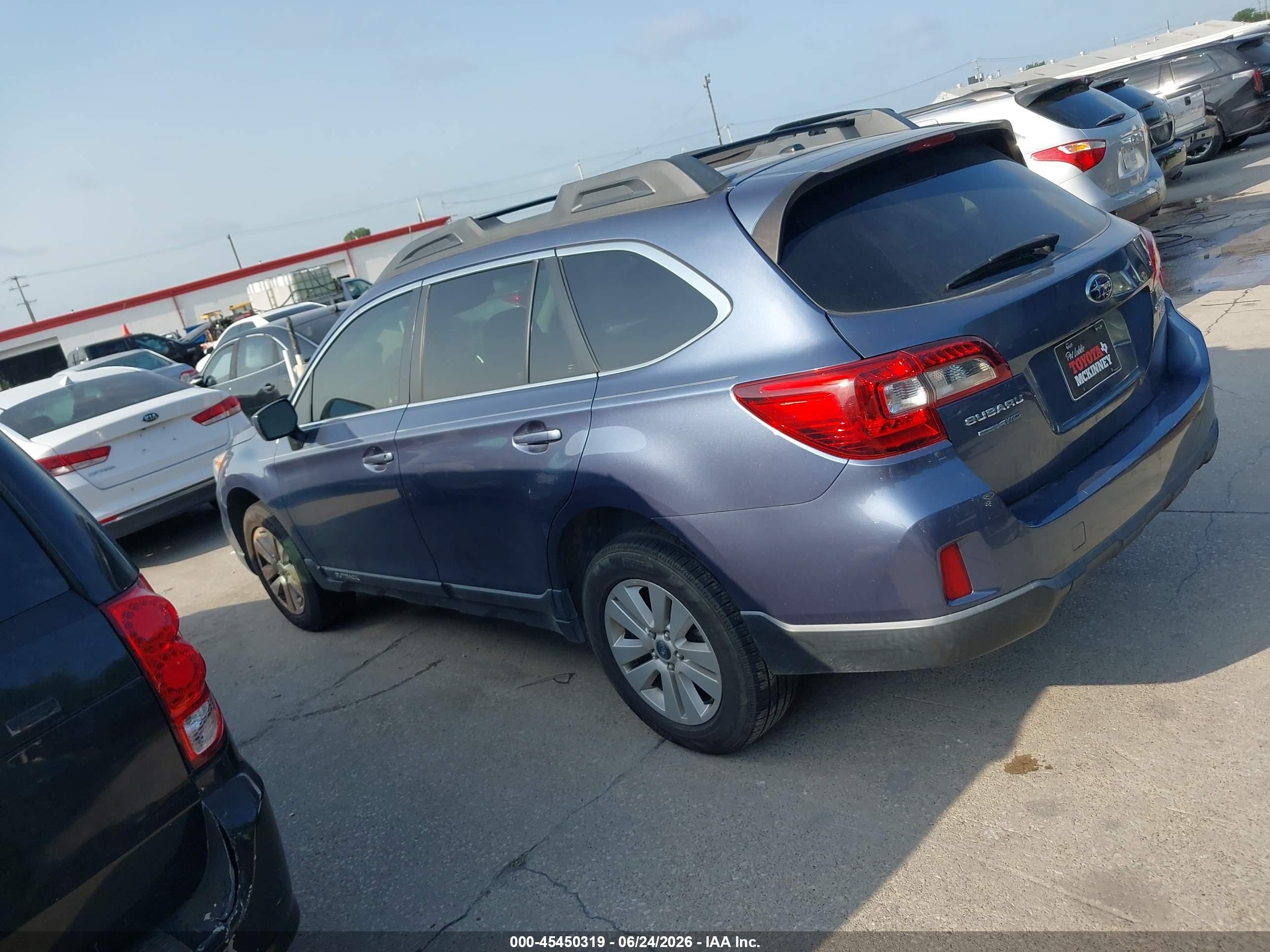 2015 Subaru Outback 2.5i Premium Blue vin: 4S4BSAEC3F3224619