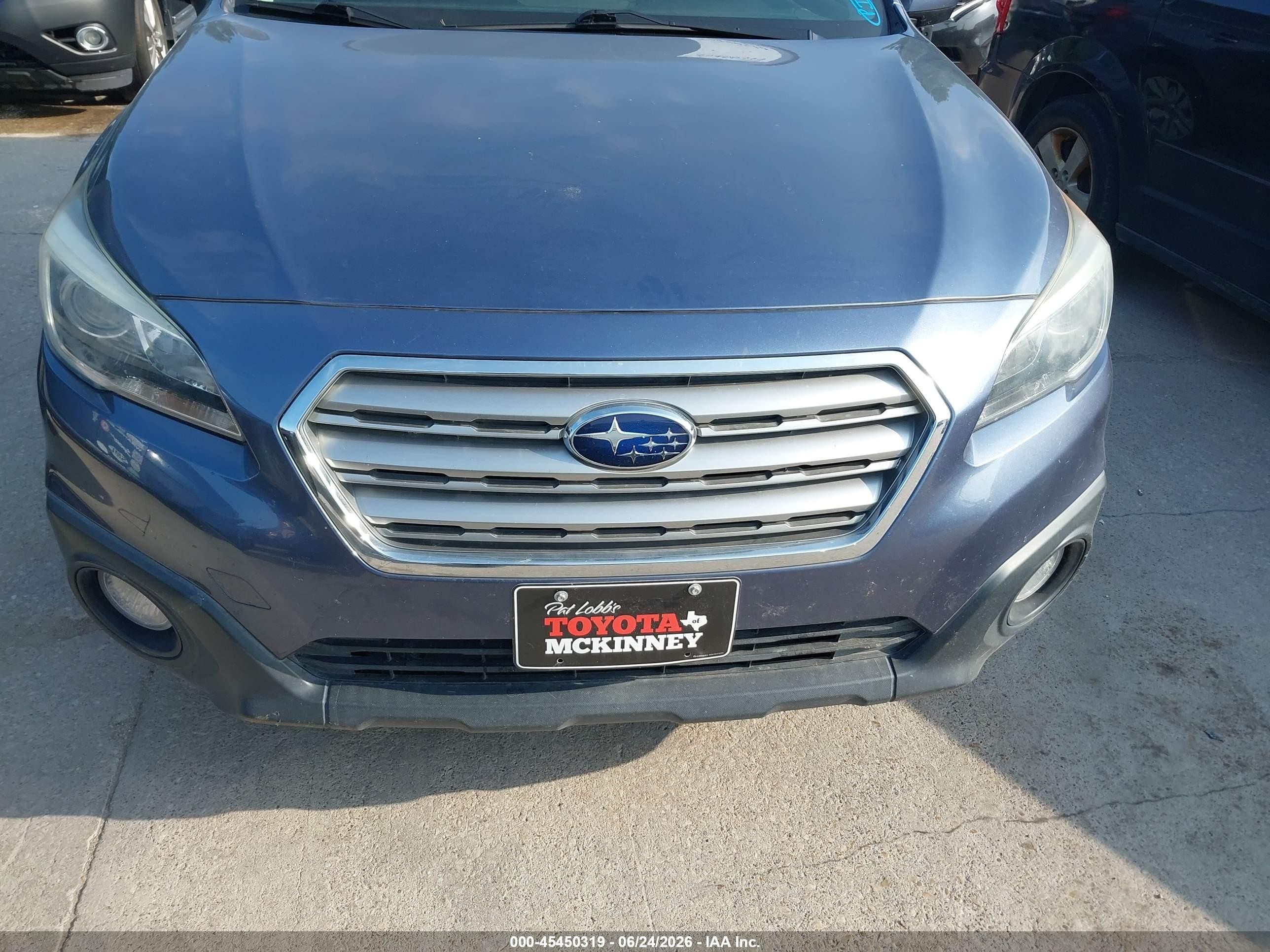 2015 Subaru Outback 2.5i Premium Blue vin: 4S4BSAEC3F3224619