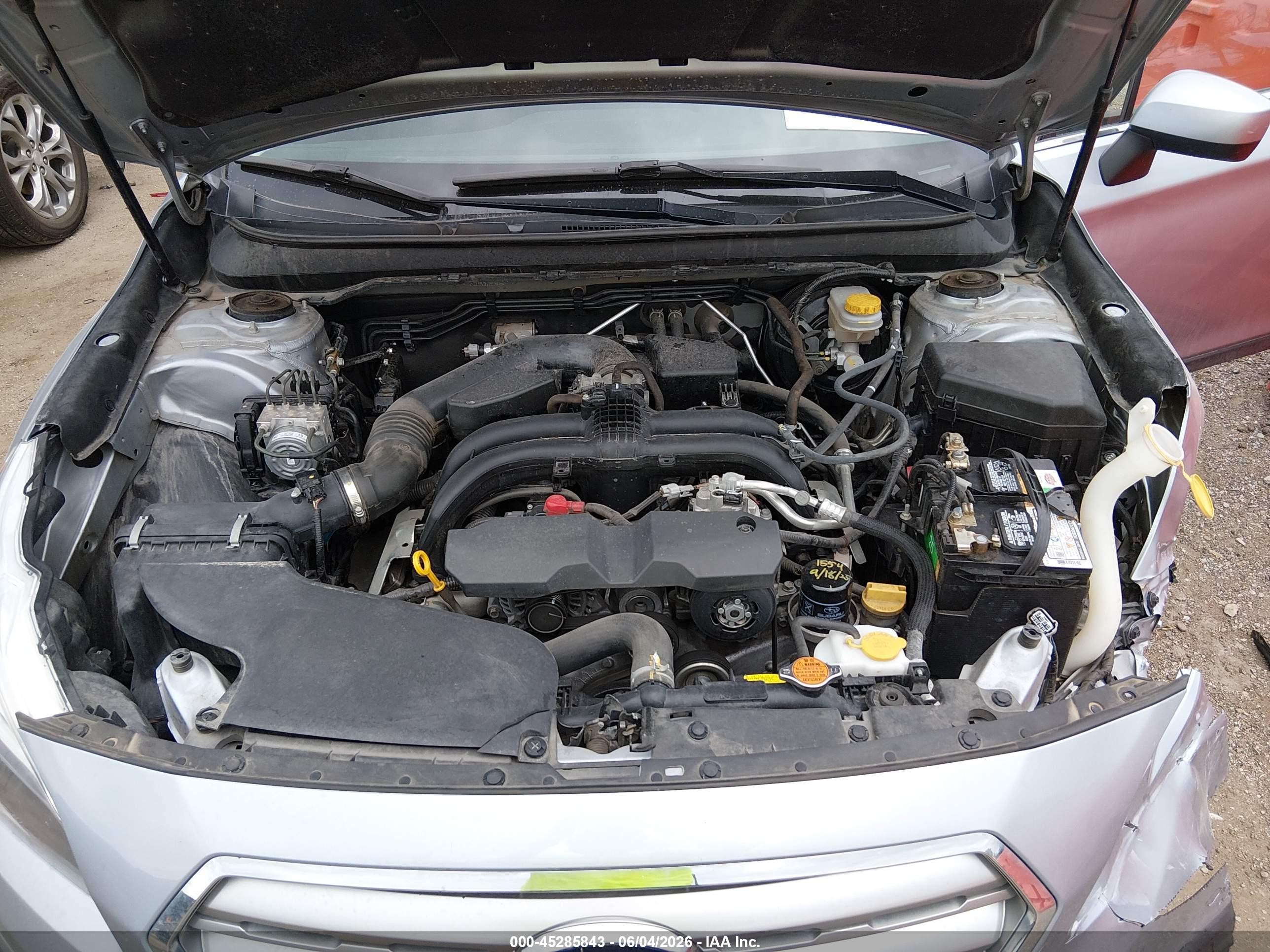 2015 Subaru Outback 2.5i Premium Silver vin: 4S4BSAEC3F3231263