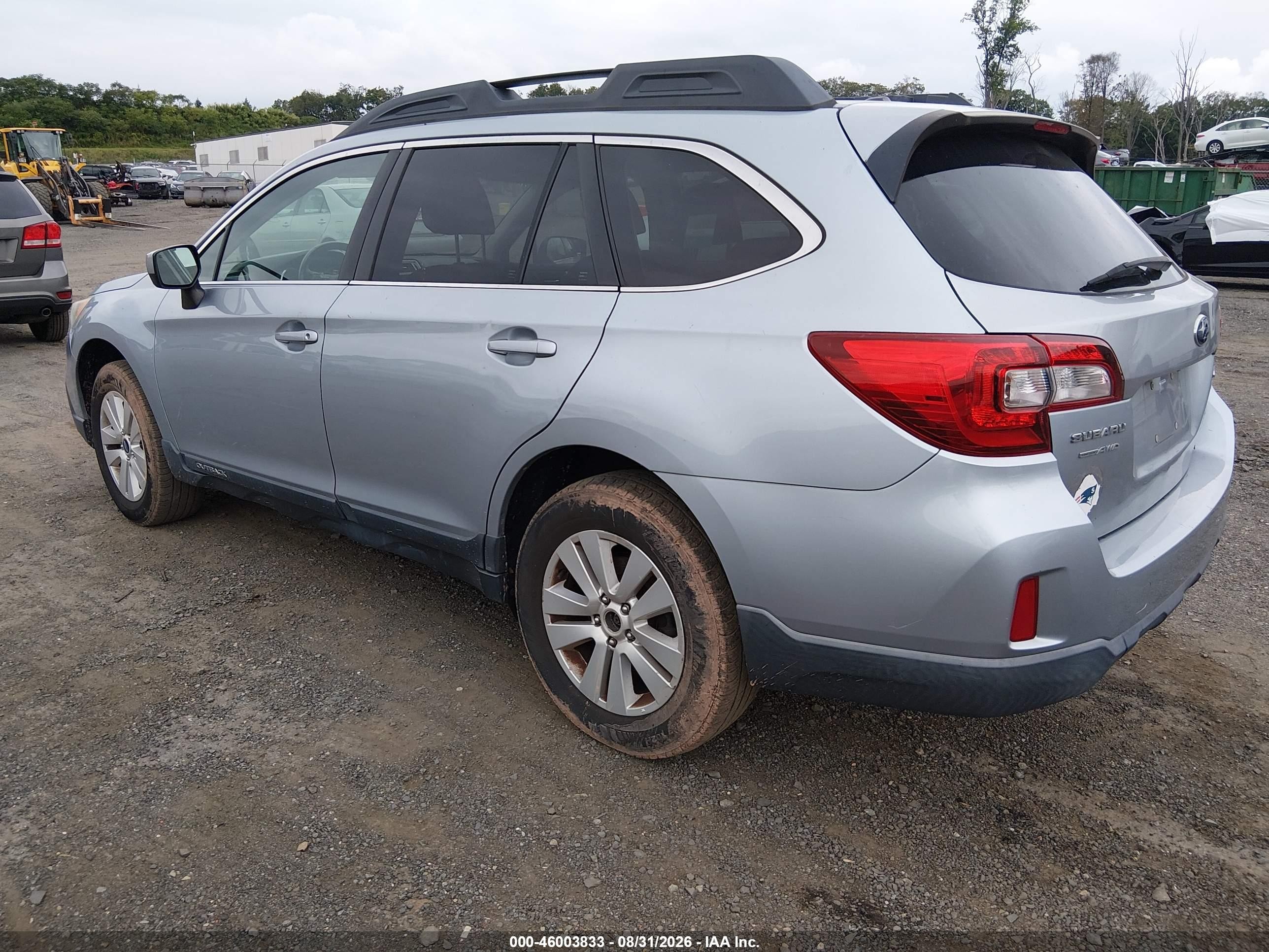 2015 Subaru Outback 2.5i Premium Light Blue vin: 4S4BSAEC3F3336143