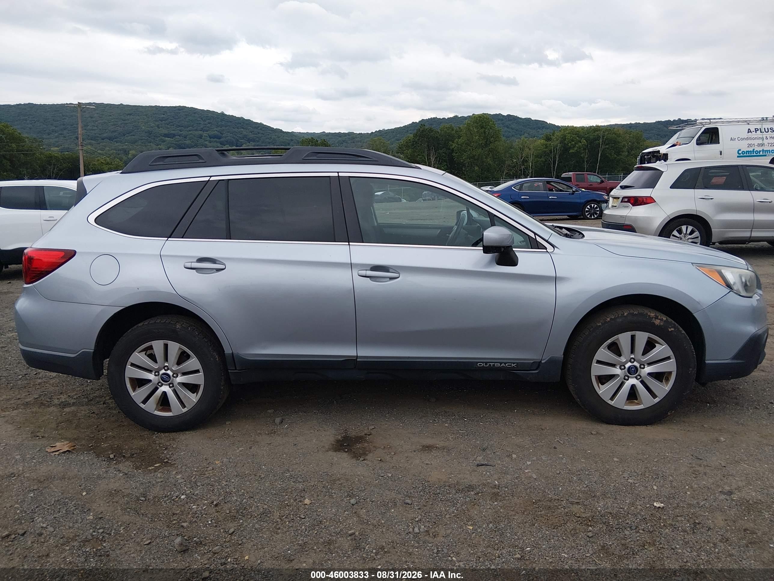 2015 Subaru Outback 2.5i Premium Light Blue vin: 4S4BSAEC3F3336143