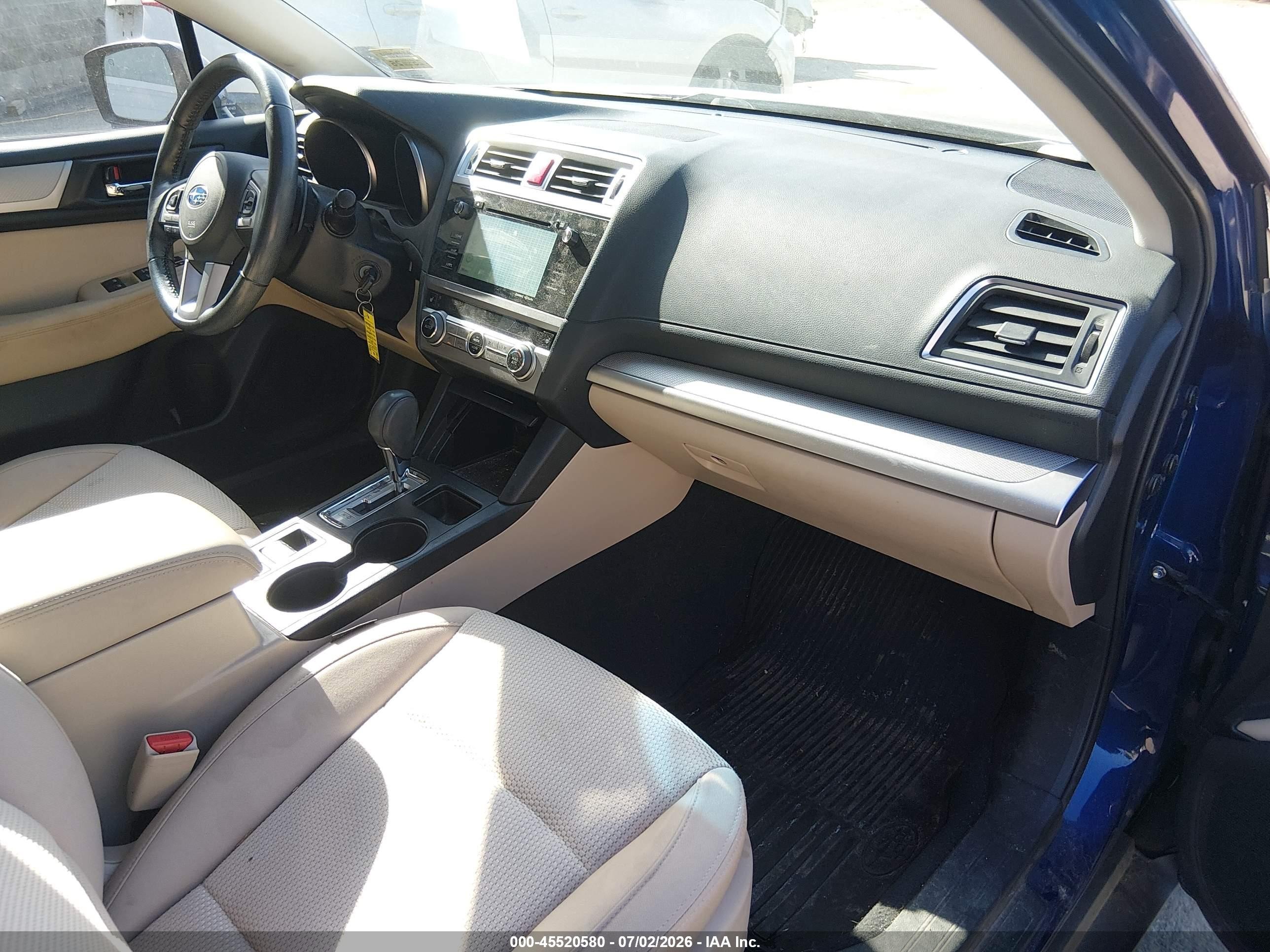 2015 Subaru Outback 2.5i Premium Blue vin: 4S4BSAEC9F3278720