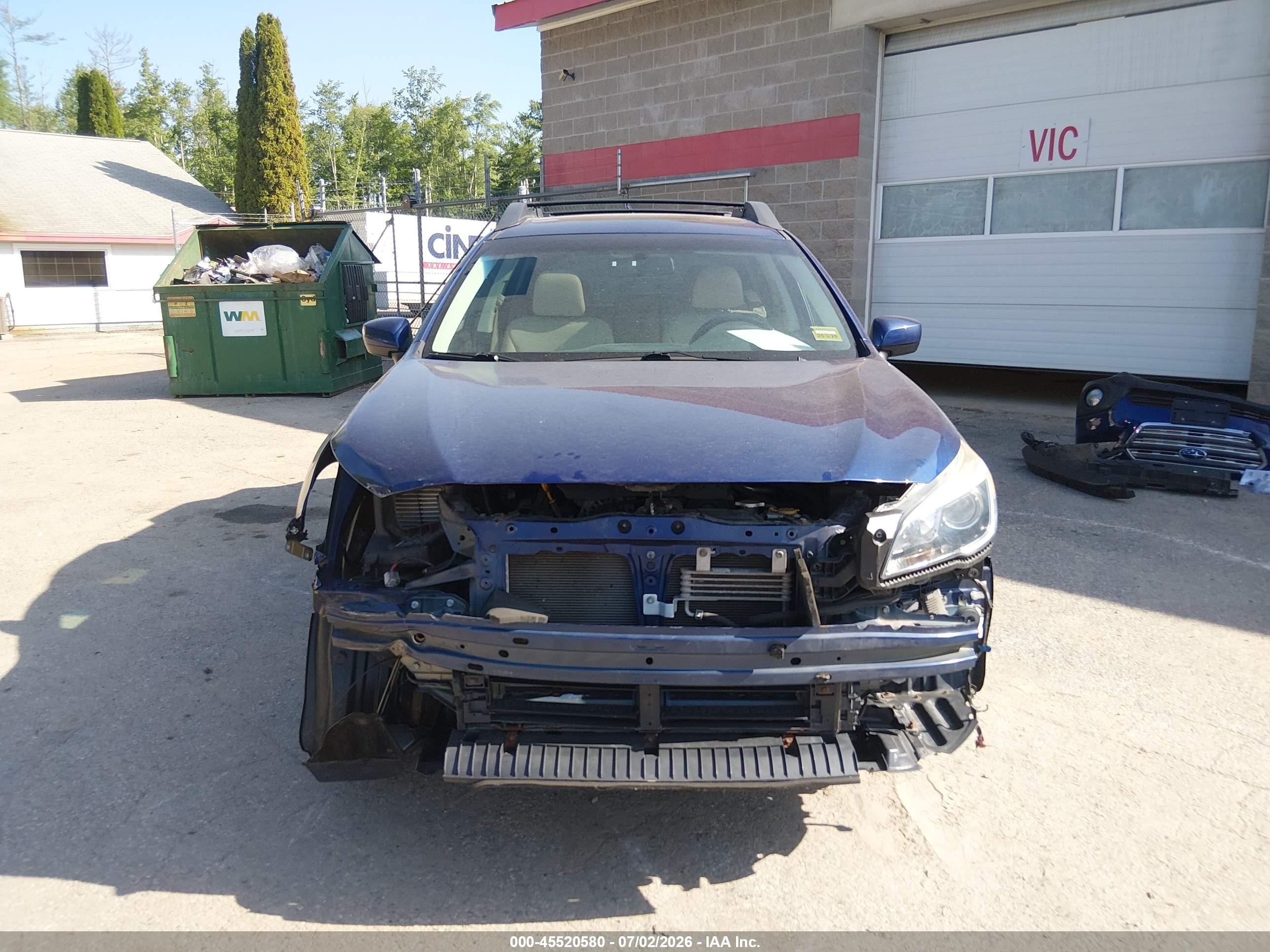 2015 Subaru Outback 2.5i Premium Blue vin: 4S4BSAEC9F3278720