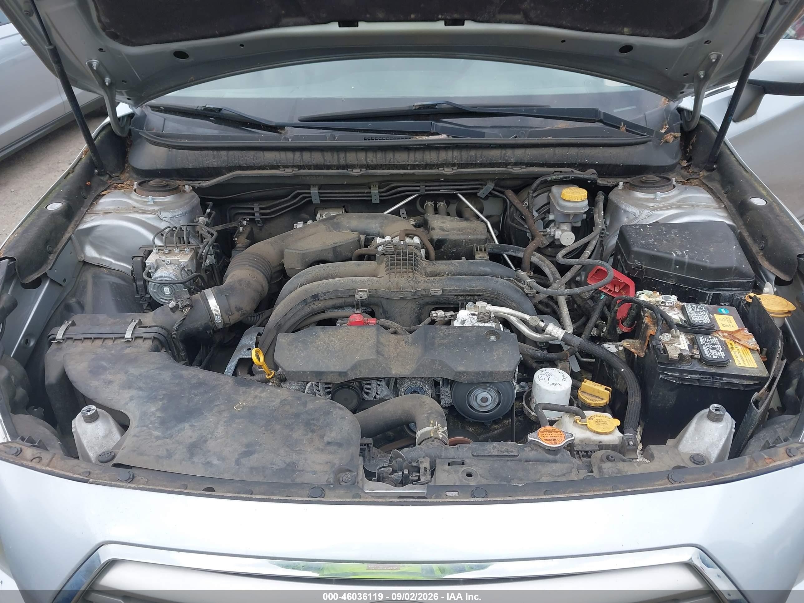 2015 Subaru Outback 2.5i Premium Серебряный vin: 4S4BSAFC0F3226889