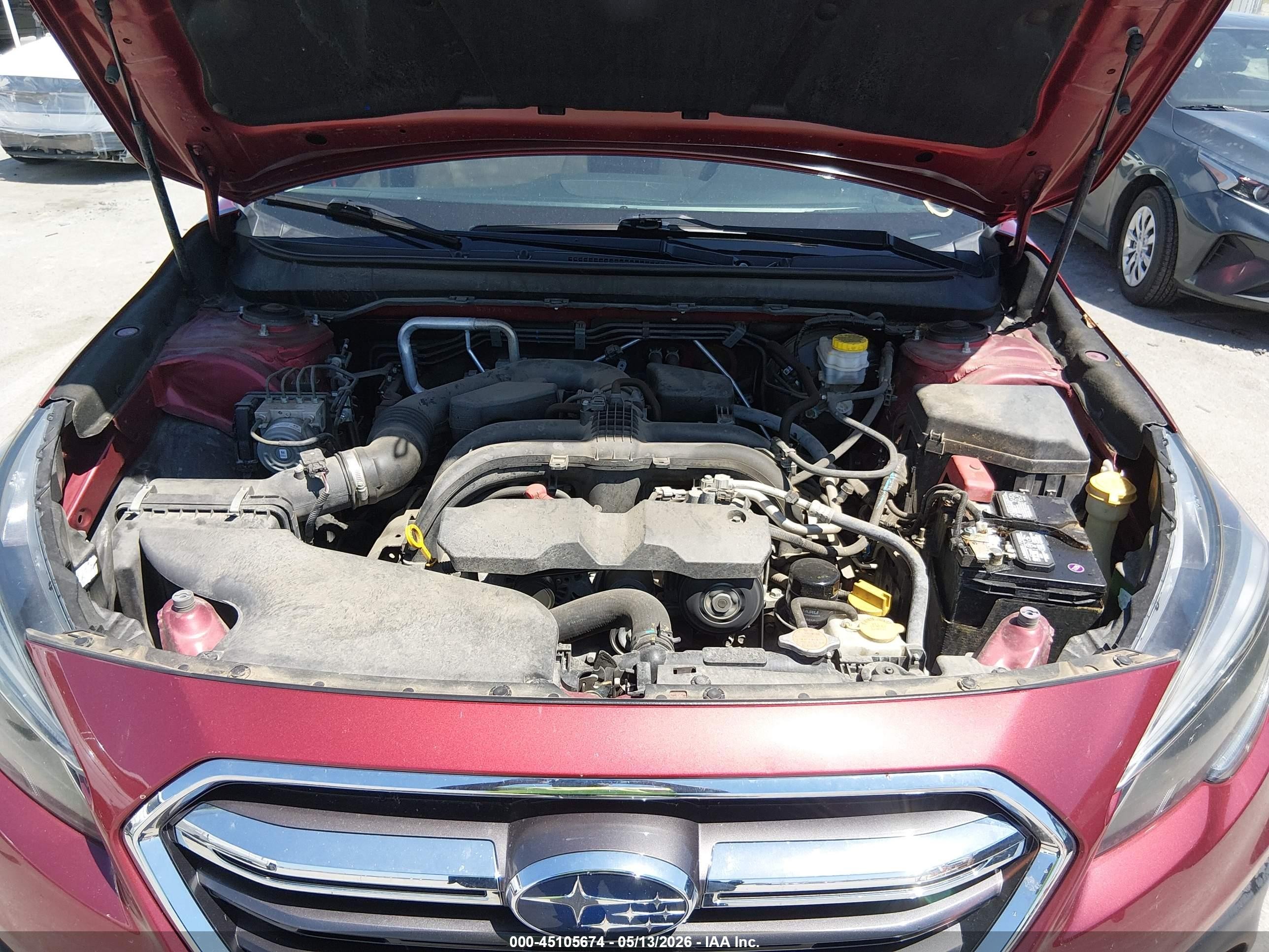 2019 Subaru Outback 2.5i Premium Red vin: 4S4BSAFC0K3263998