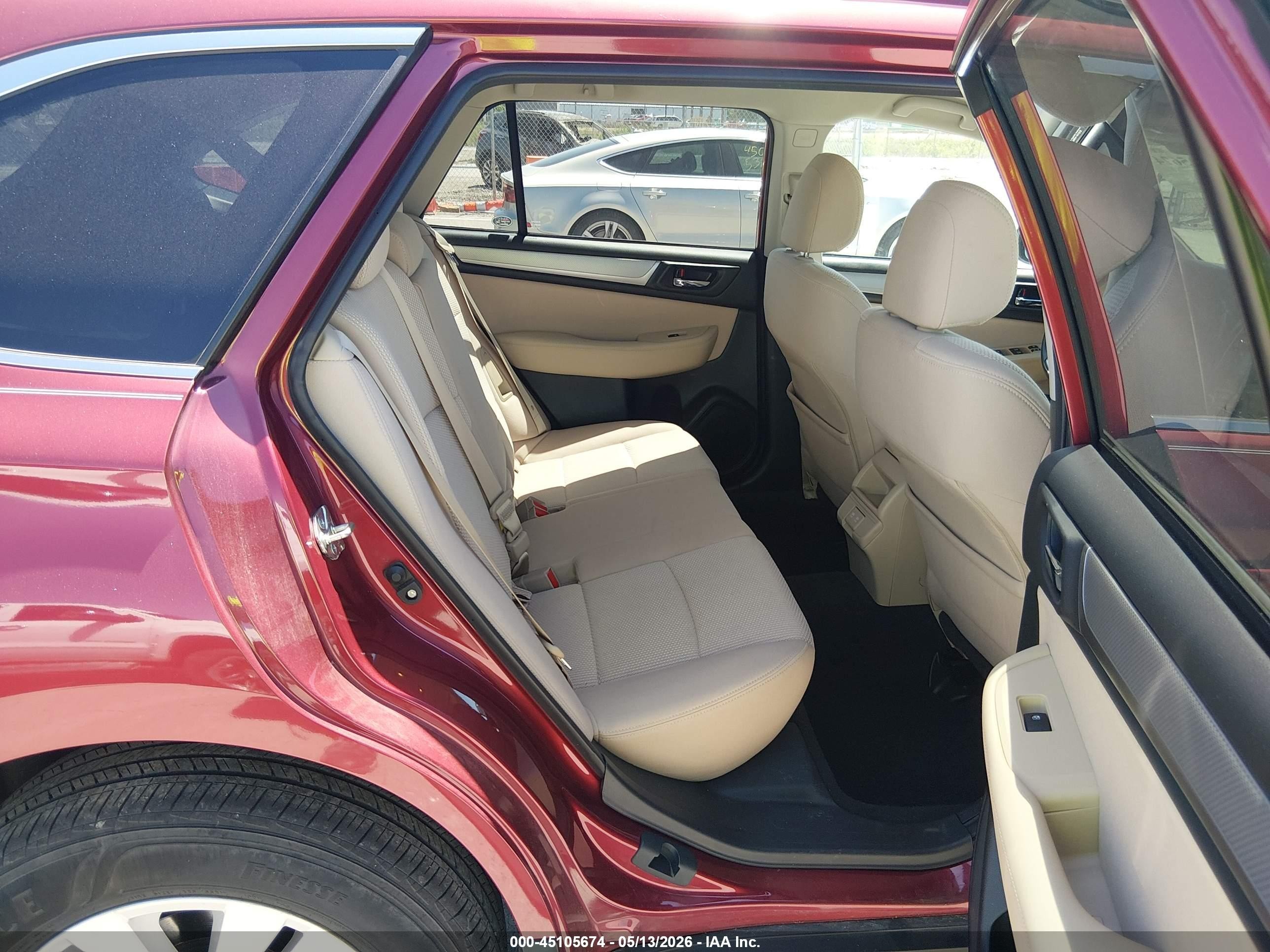 2019 Subaru Outback 2.5i Premium Red vin: 4S4BSAFC0K3263998
