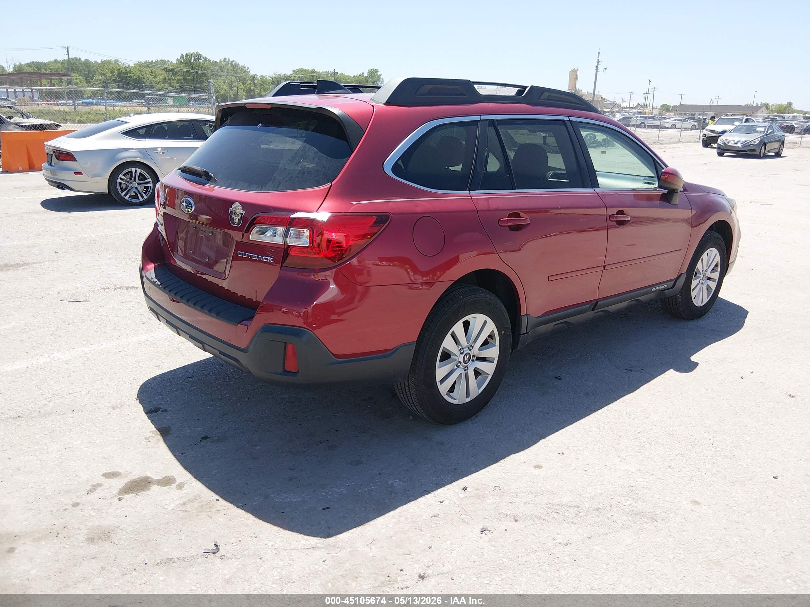 2019 Subaru Outback 2.5i Premium Red vin: 4S4BSAFC0K3263998