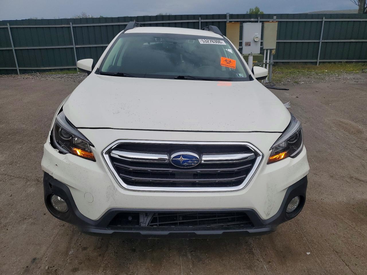 2019 Subaru Outback 2.5i Premium White vin: 4S4BSAFC1K3241444