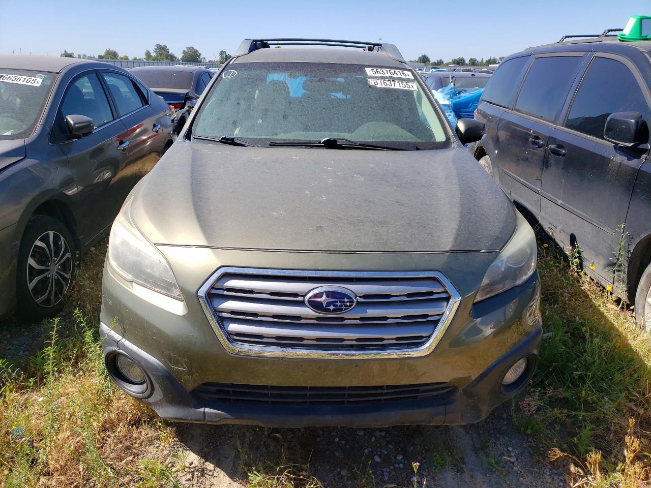 2015 Subaru Outback 2.5i Premium Green vin: 4S4BSAFC2F3302676