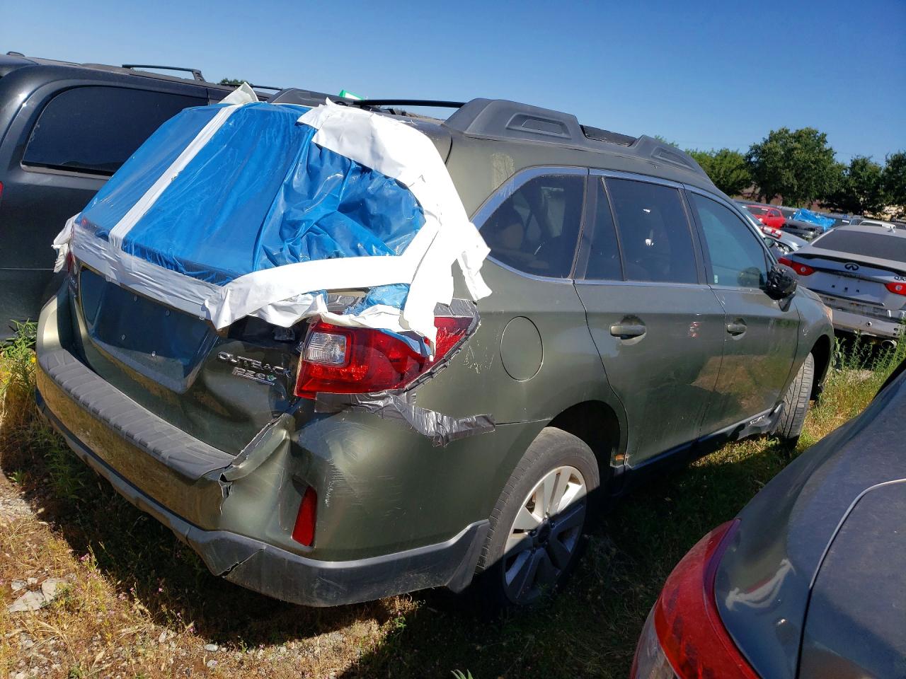2015 Subaru Outback 2.5i Premium Green vin: 4S4BSAFC2F3302676