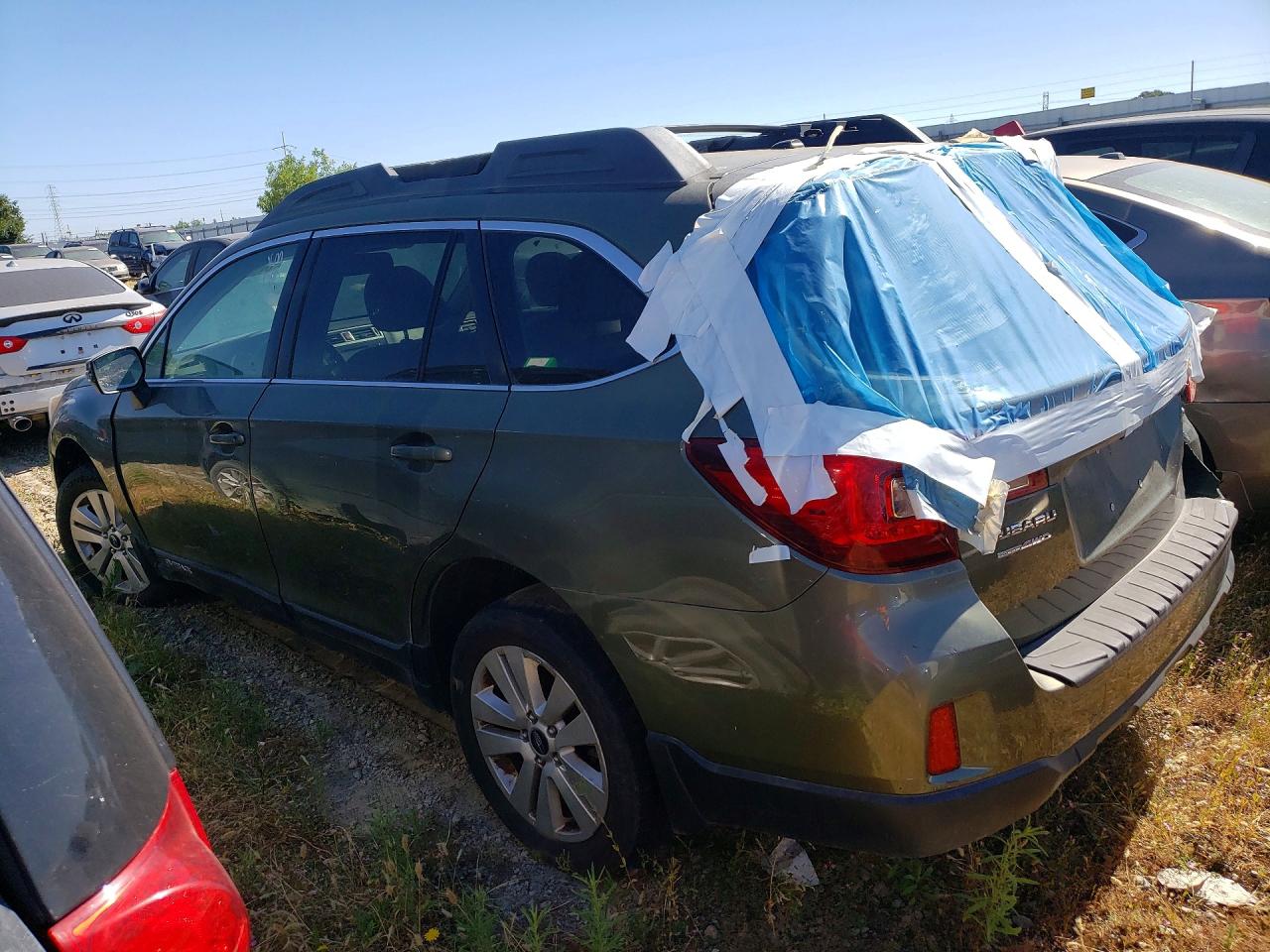 2015 Subaru Outback 2.5i Premium Green vin: 4S4BSAFC2F3302676