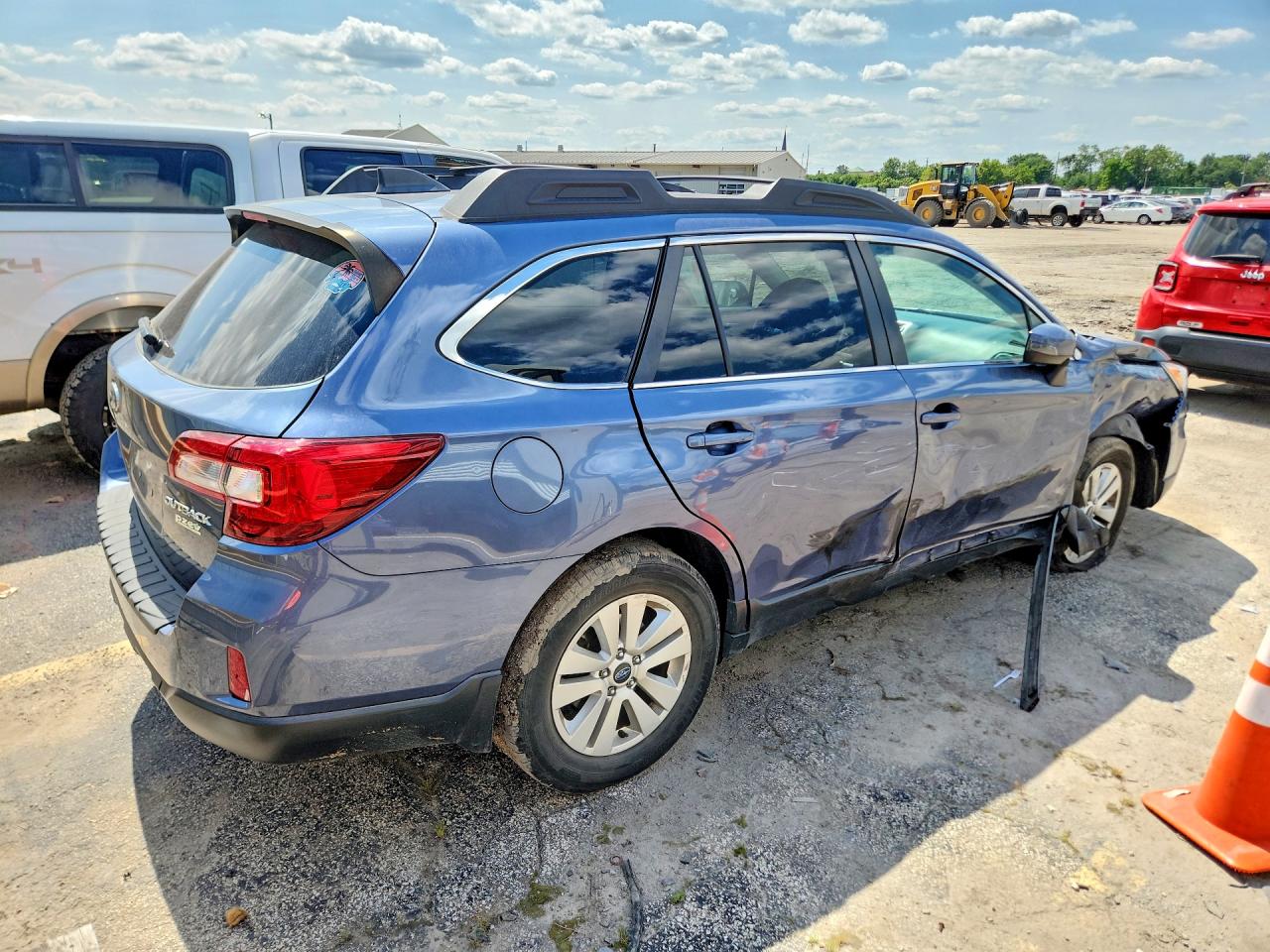 2017 Subaru Outback 2.5i Premium Blue vin: 4S4BSAFC2H3376621