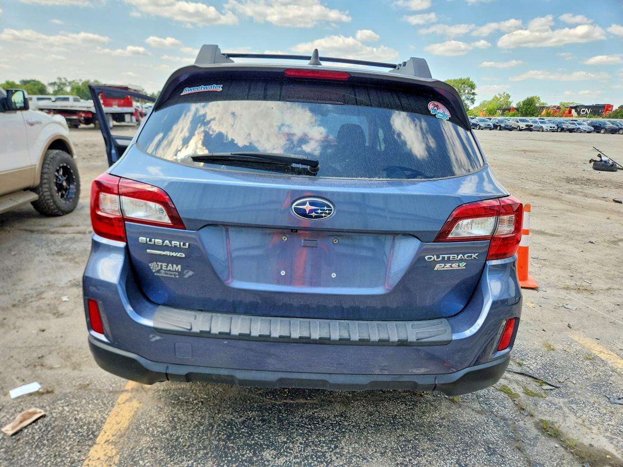 2017 Subaru Outback 2.5i Premium Blue vin: 4S4BSAFC2H3376621
