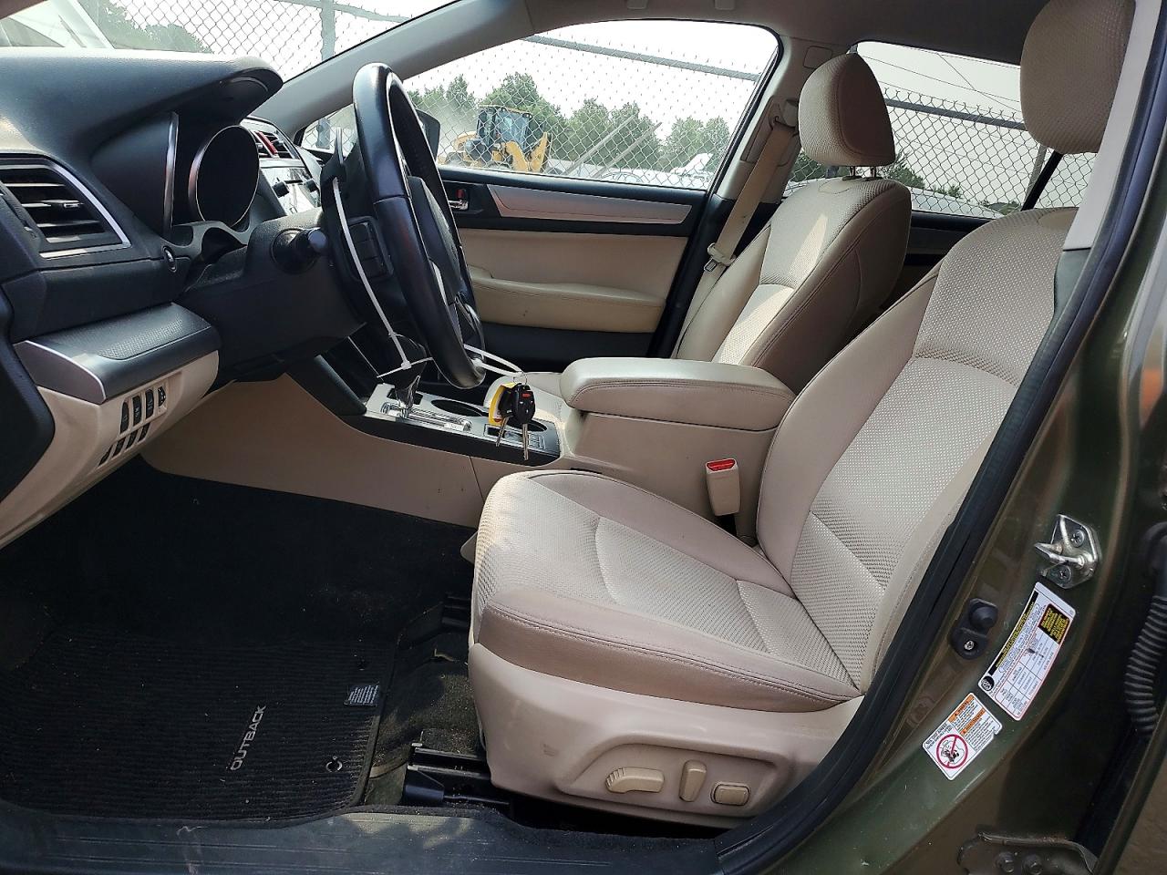 2015 Subaru Outback 2.5i Premium Зеленый vin: 4S4BSAFC5F3244367