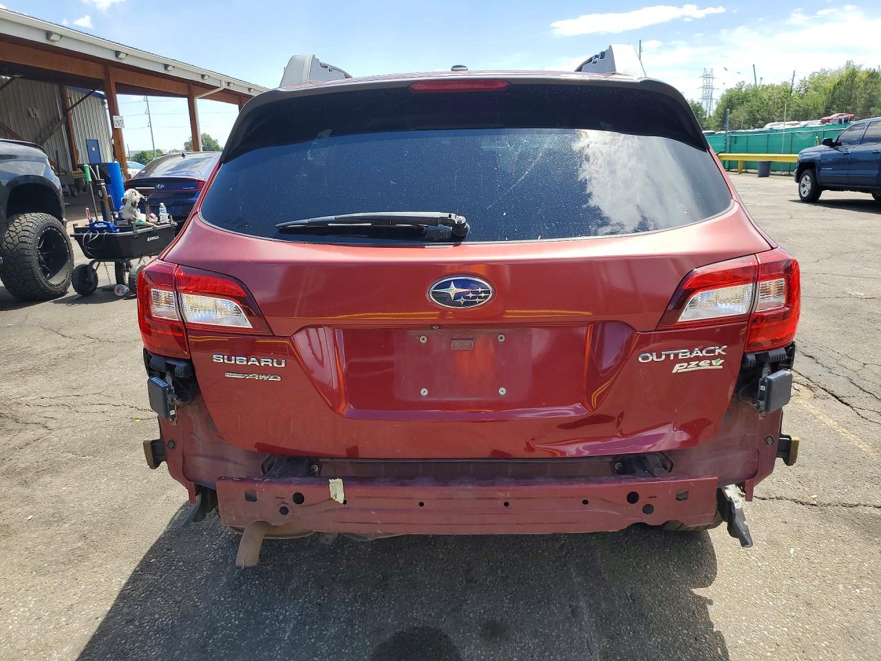 2015 Subaru Outback 2.5i Premium Maroon vin: 4S4BSAFC5F3307564