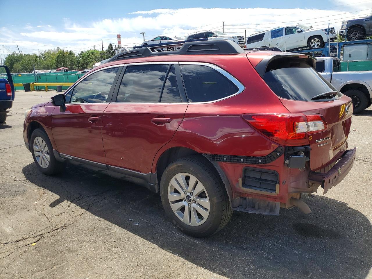 2015 Subaru Outback 2.5i Premium Maroon vin: 4S4BSAFC5F3307564
