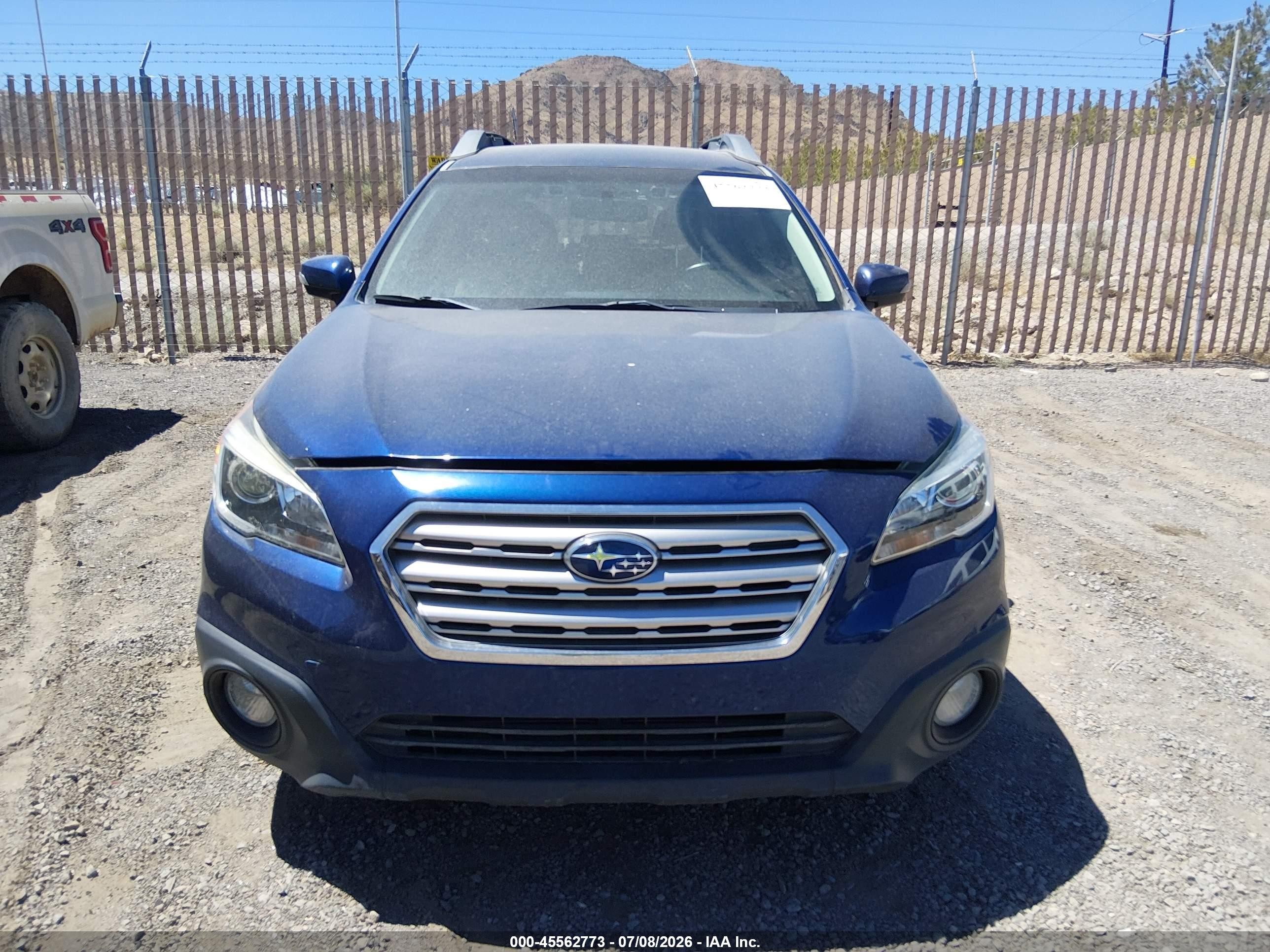 2015 Subaru Outback 2.5i Premium Синий vin: 4S4BSAFC6F3293836