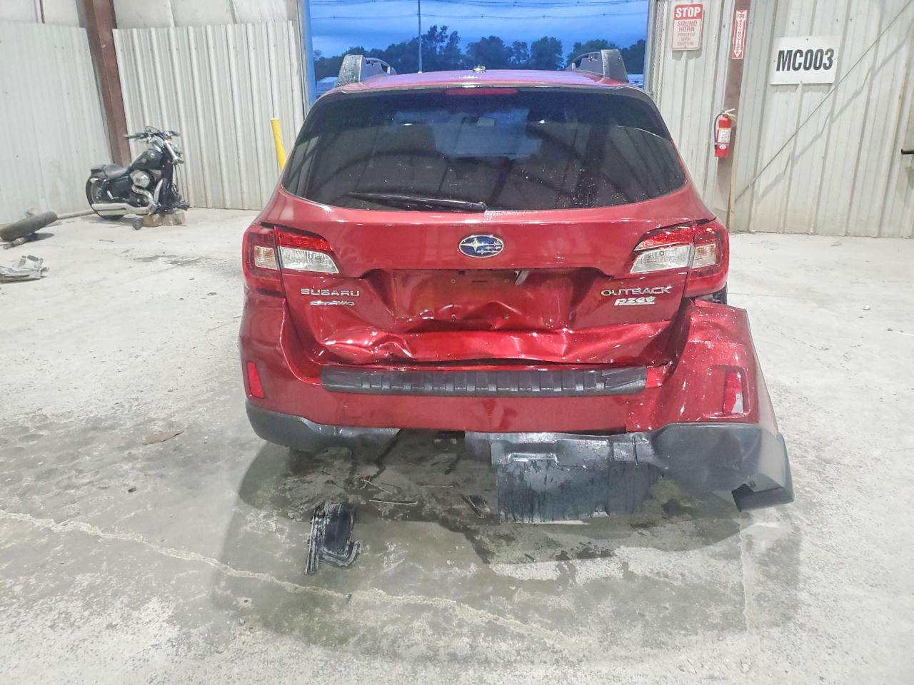 2015 Subaru Outback 2.5i Premium Темно-бордовый vin: 4S4BSAFC6F3358491