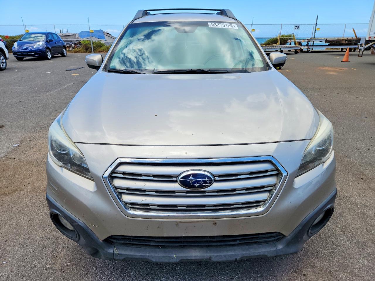 2015 Subaru Outback 2.5i Premium Silver vin: 4S4BSAFC7F3341943