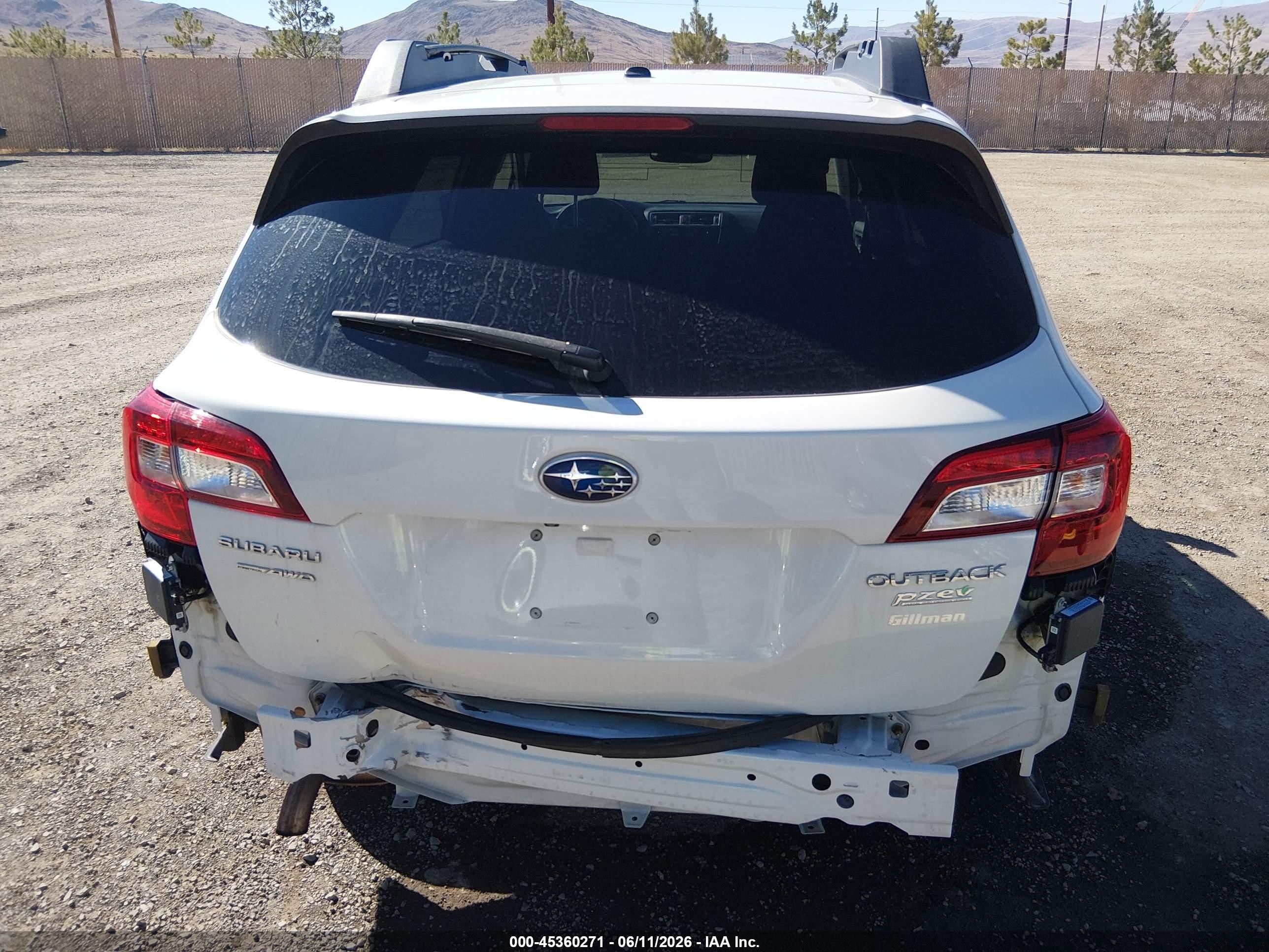 2015 Subaru Outback 2.5i Premium White vin: 4S4BSAFC9F3295192