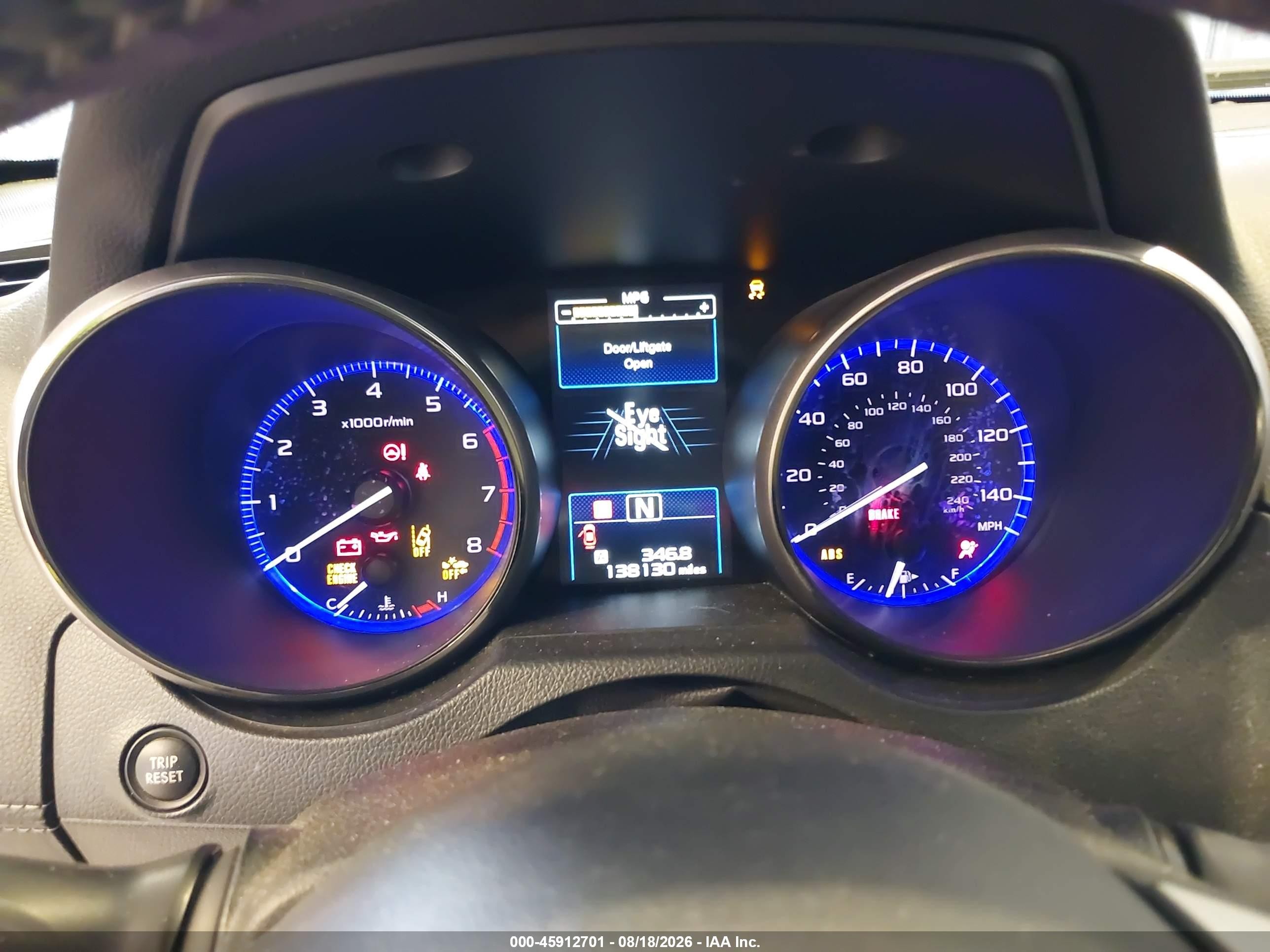 2018 Subaru Outback 2.5i Premium Gray vin: 4S4BSAFC9J3380719