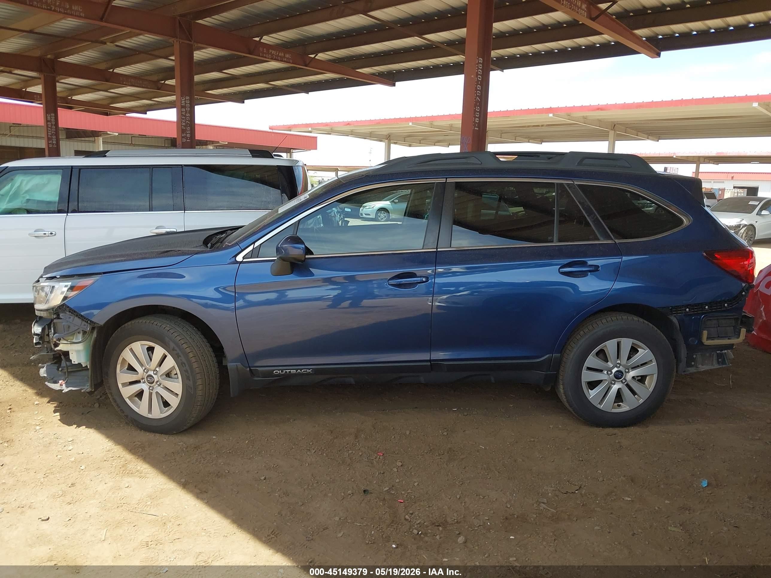2019 Subaru Outback 2.5i Premium Blue vin: 4S4BSAFC9K3248383